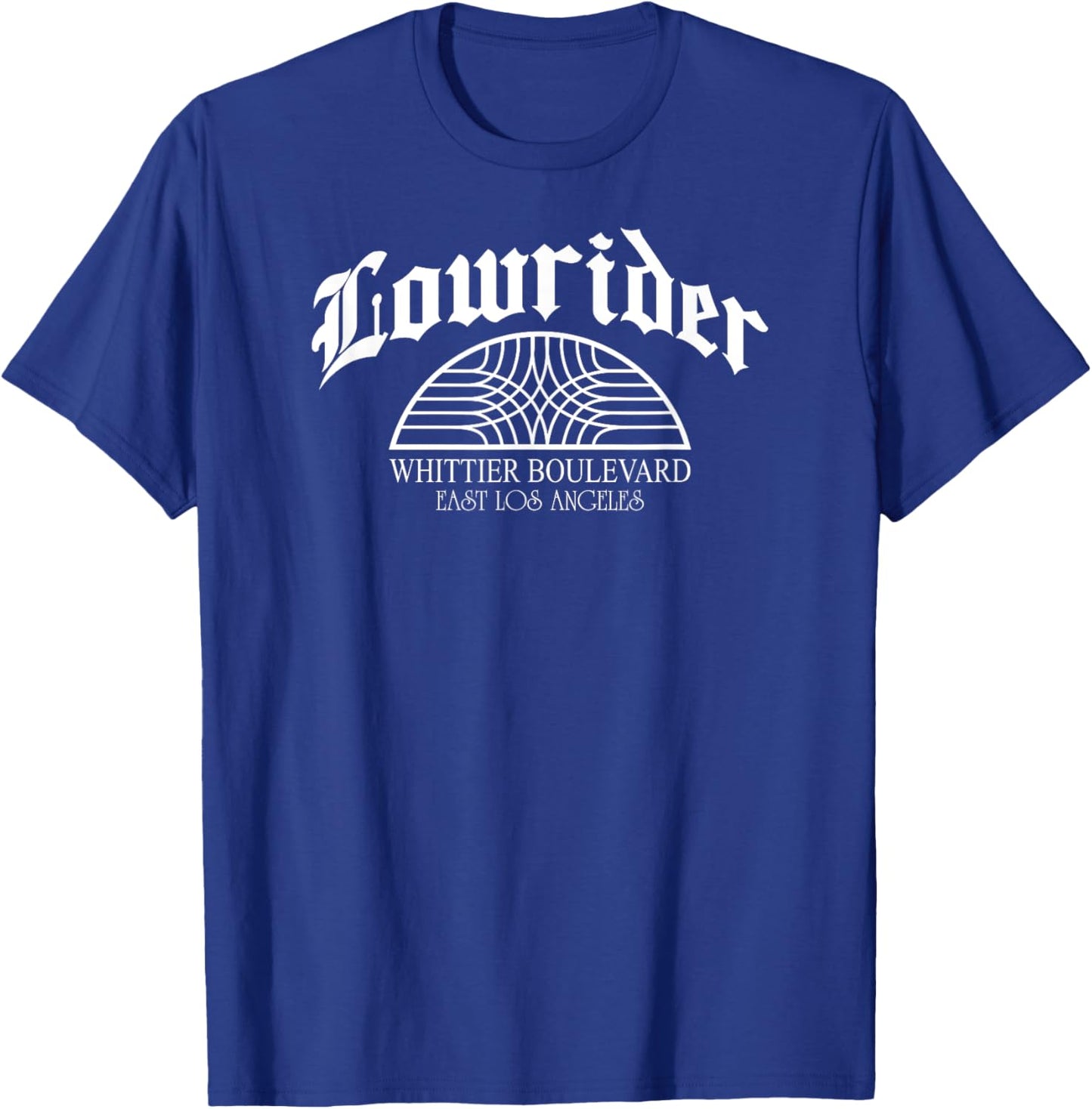 Lowrider Whittier Blvd Sign Retro Cholo Chicano Low Rider T-Shirt - T-Shirt | Royal
