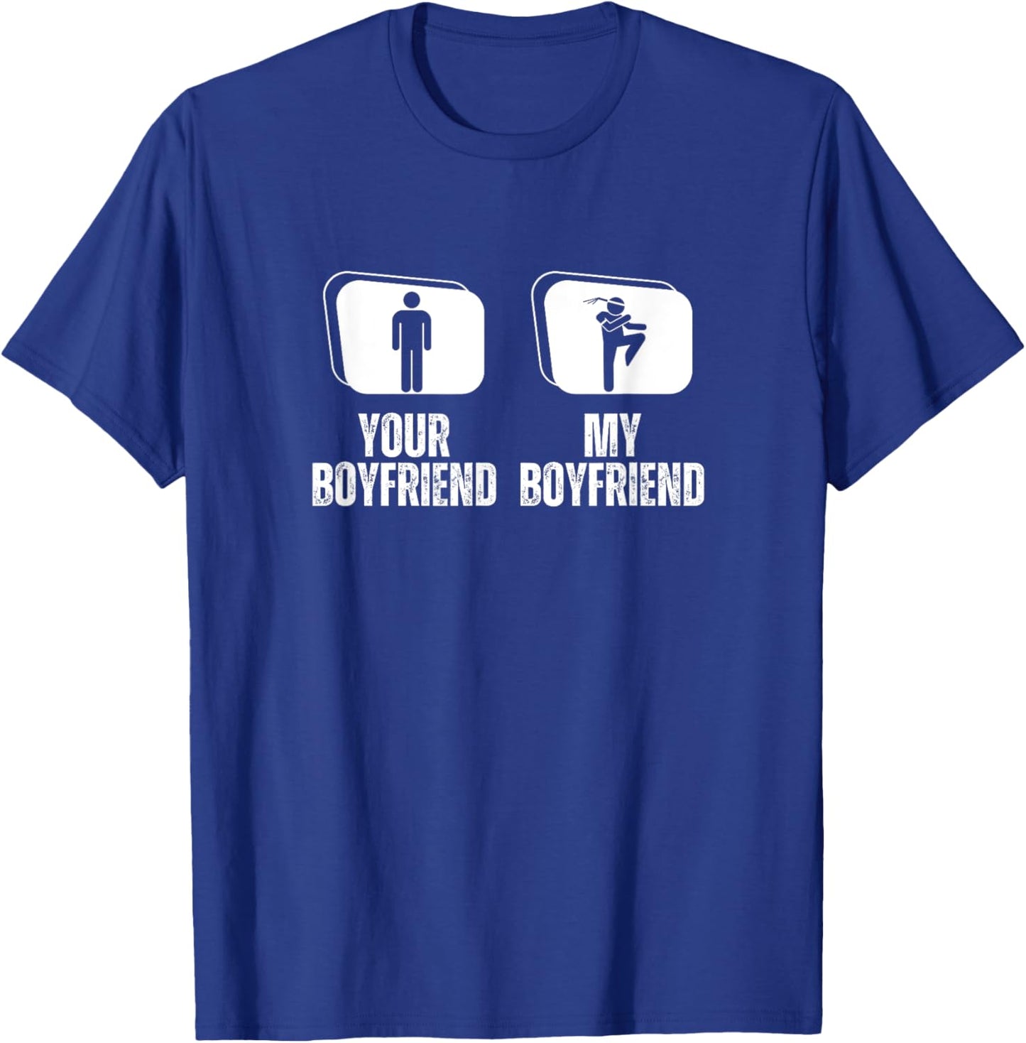 Your Boyfriend My Boyfriend Girlfriend Muay Thai T-Shirt - T-Shirt | Royal