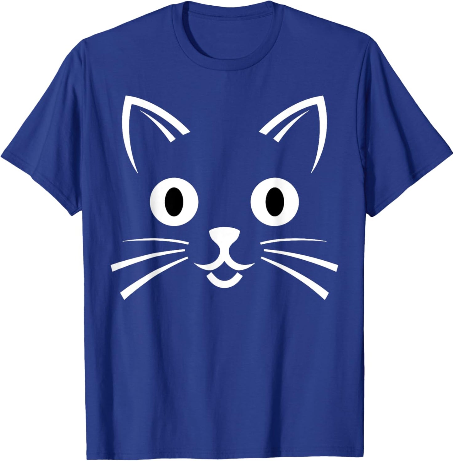 Halloween Black Cat Face Costume Kids Cute Themed T-Shirt - T-Shirt | Royal