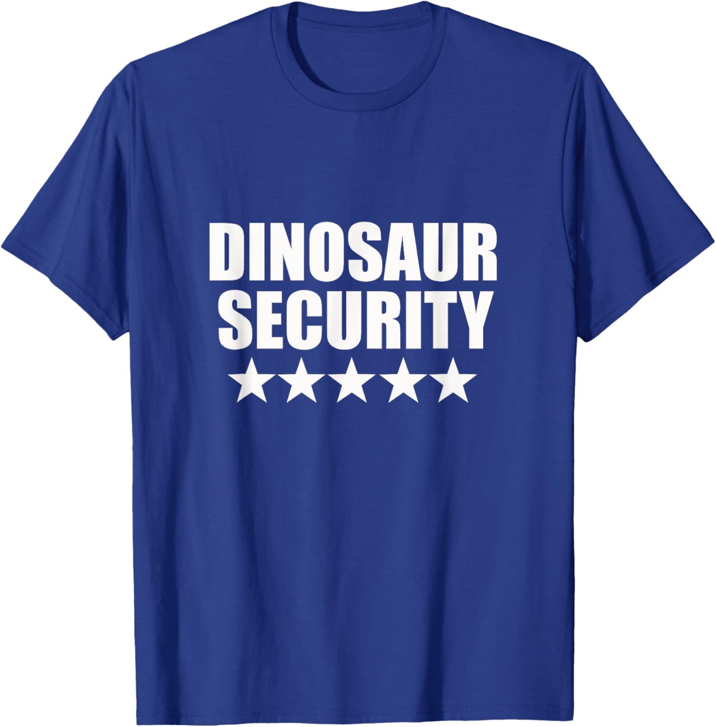 Dinosaur Security Halloween Birthday Fancy Dress Costume T-Shirt - T-Shirt | Royal