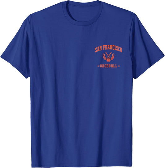 San Francisco Baseball Vintage Gameday Retro Baseball Lover T-Shirt - T-Shirt | Royal
