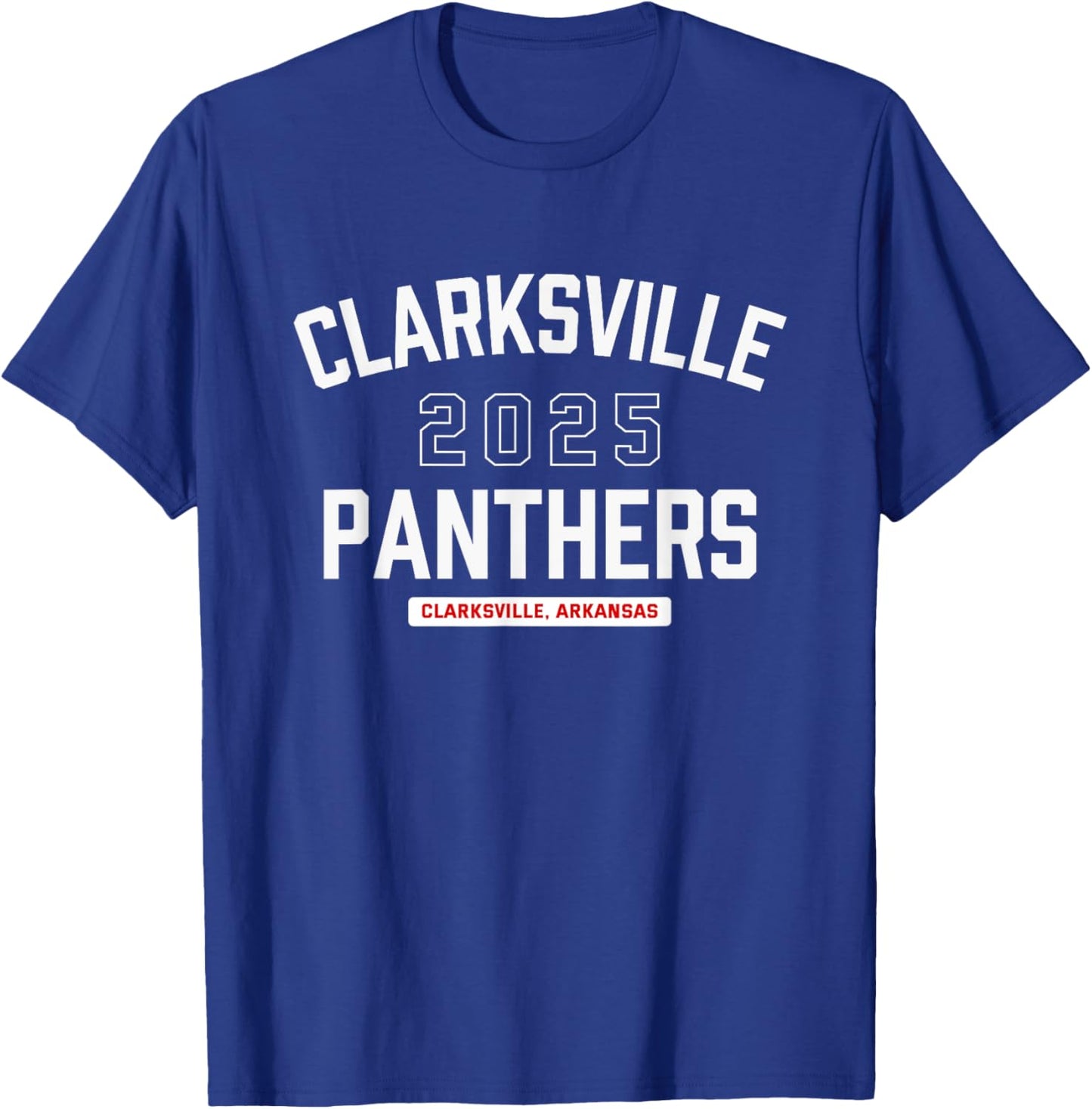 Clarksville Panthers Clarksville, Arkansas 2025 T-Shirt - T-Shirt | Royal