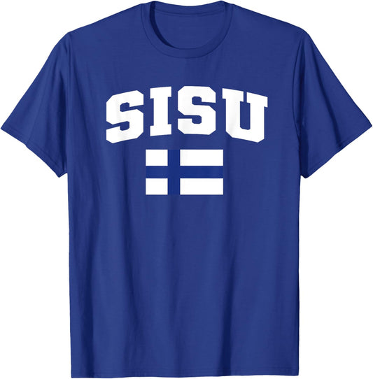 Sisu Finland Flag Finnish Resilience Suomi Pride Finn T-Shirt - T-Shirt | Royal