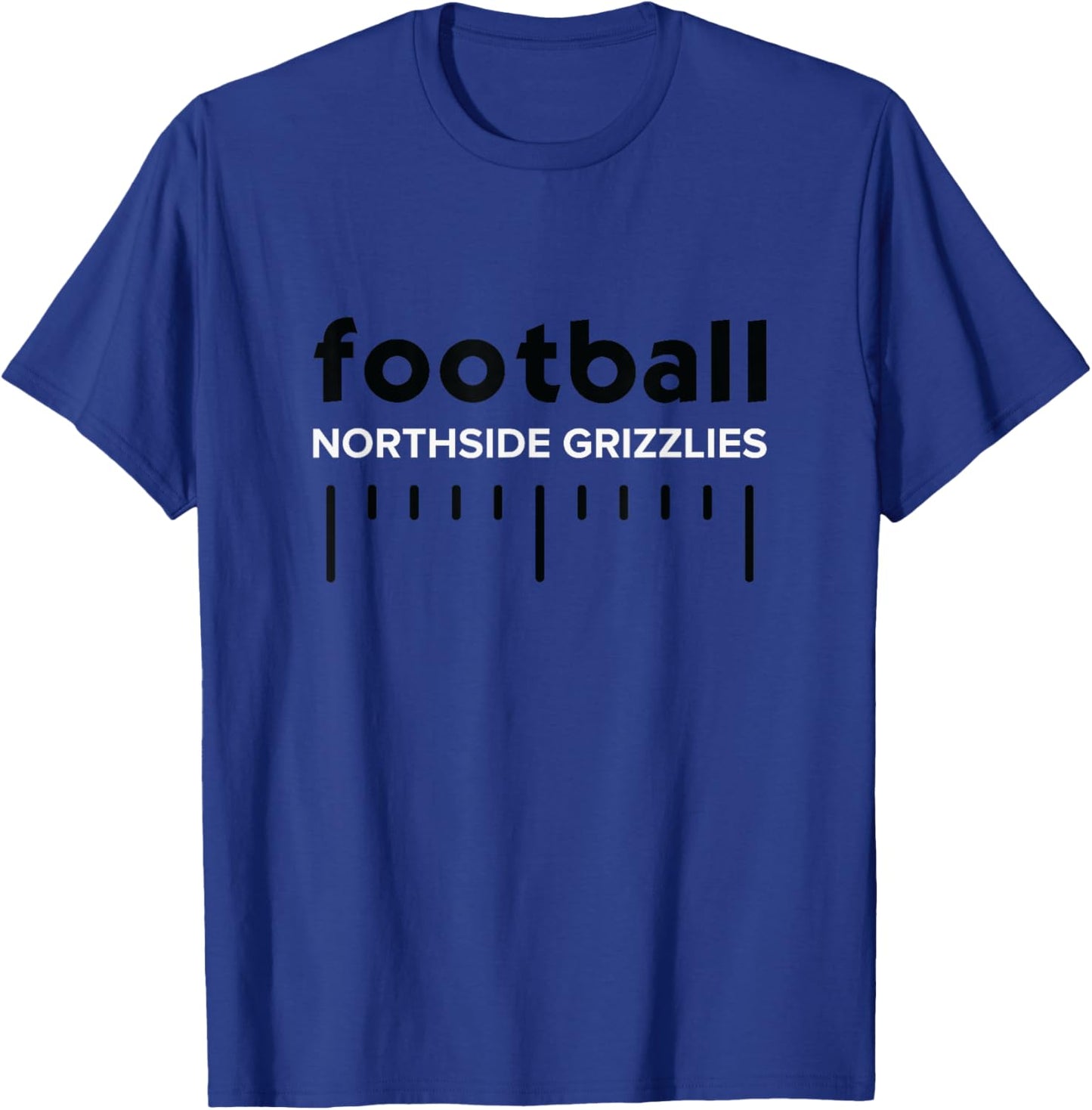 Northside Grizzlies Football Lines HS T-Shirt - T-Shirt | Royal