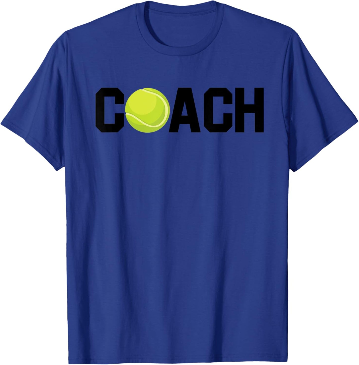 Cool Tennis Coach Funny Trainer Racket Lawn Game Enthusiast T-Shirt - T-Shirt | Royal