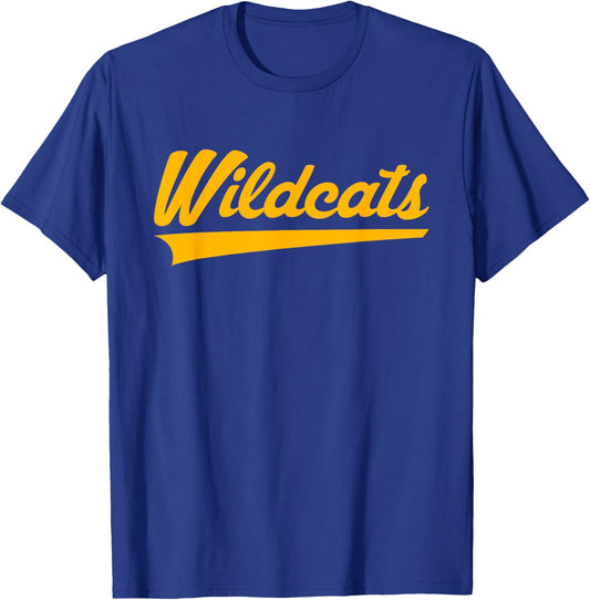 Marion Wildcats Vintage Swoosh T-Shirt - T-Shirt | Royal