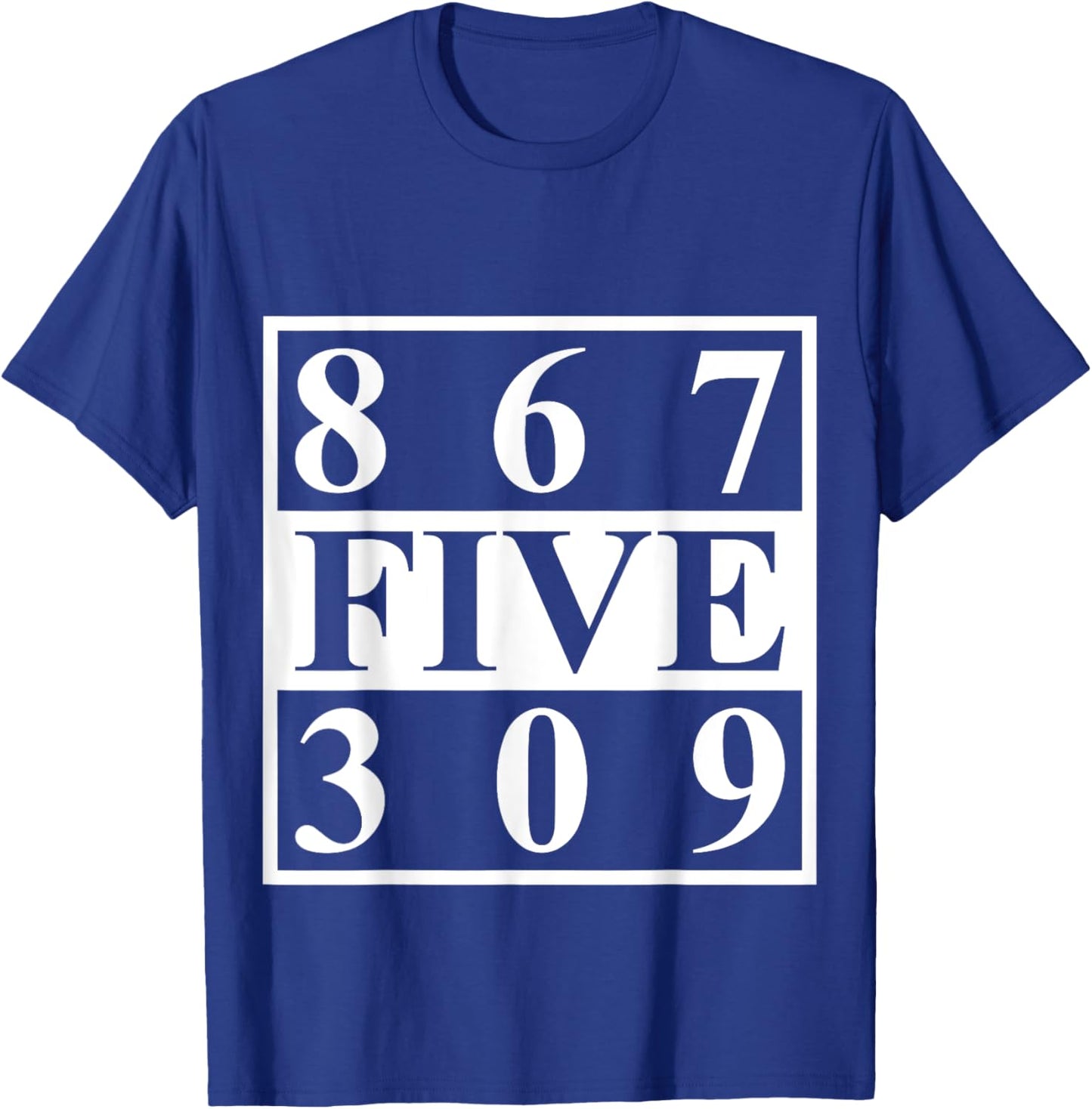 Nostalgic 8675309 Vintage Eighties Funny 80s T-Shirt - T-Shirt | Royal