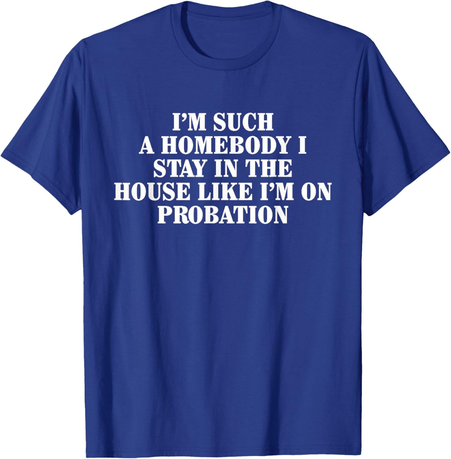 I'm Such Homebody I Stay In The House Like I'm On Probation T-Shirt - T-Shirt | Royal