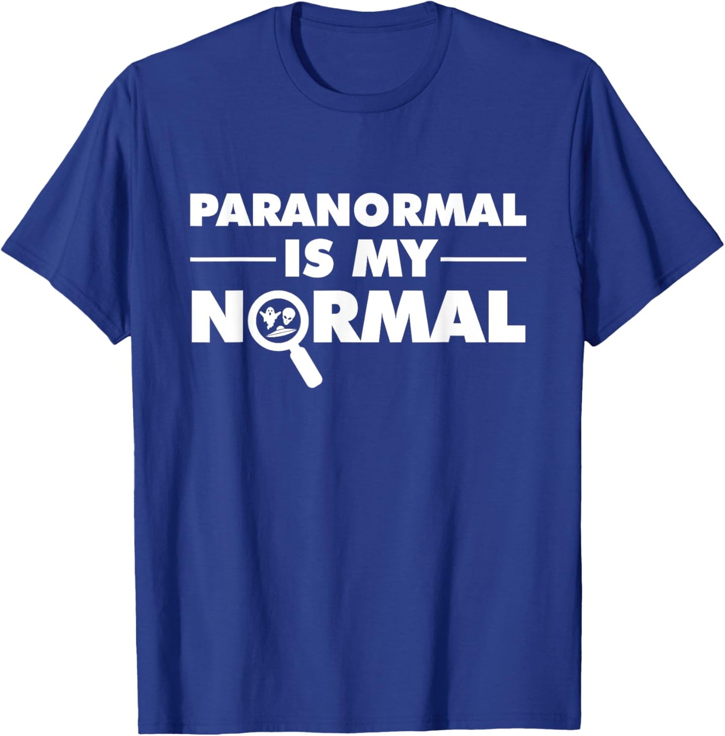 Funny Paranormal Investigator Ghost Hunting Men Women Boys T-Shirt - T-Shirt | Royal
