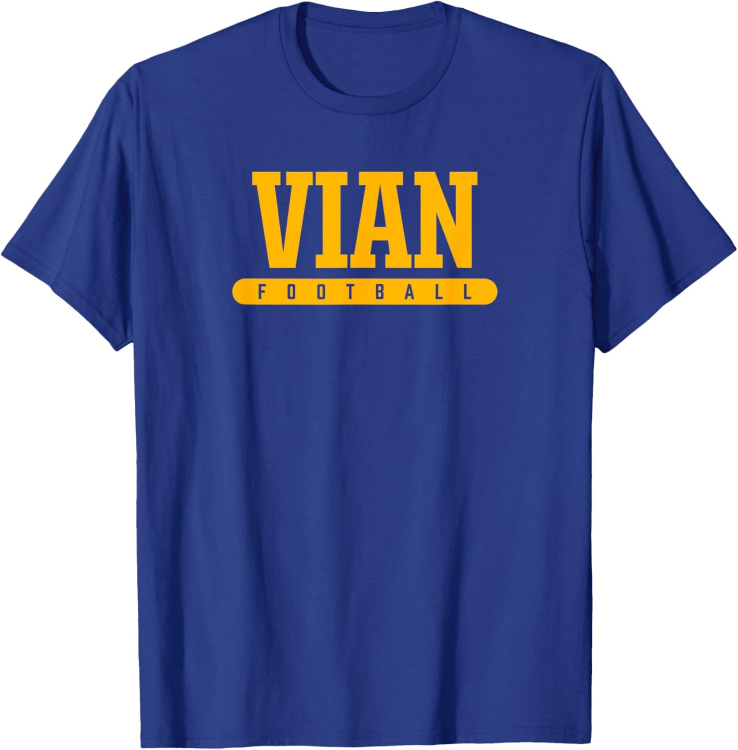 Vian High School Football T-Shirt - T-Shirt | Royal