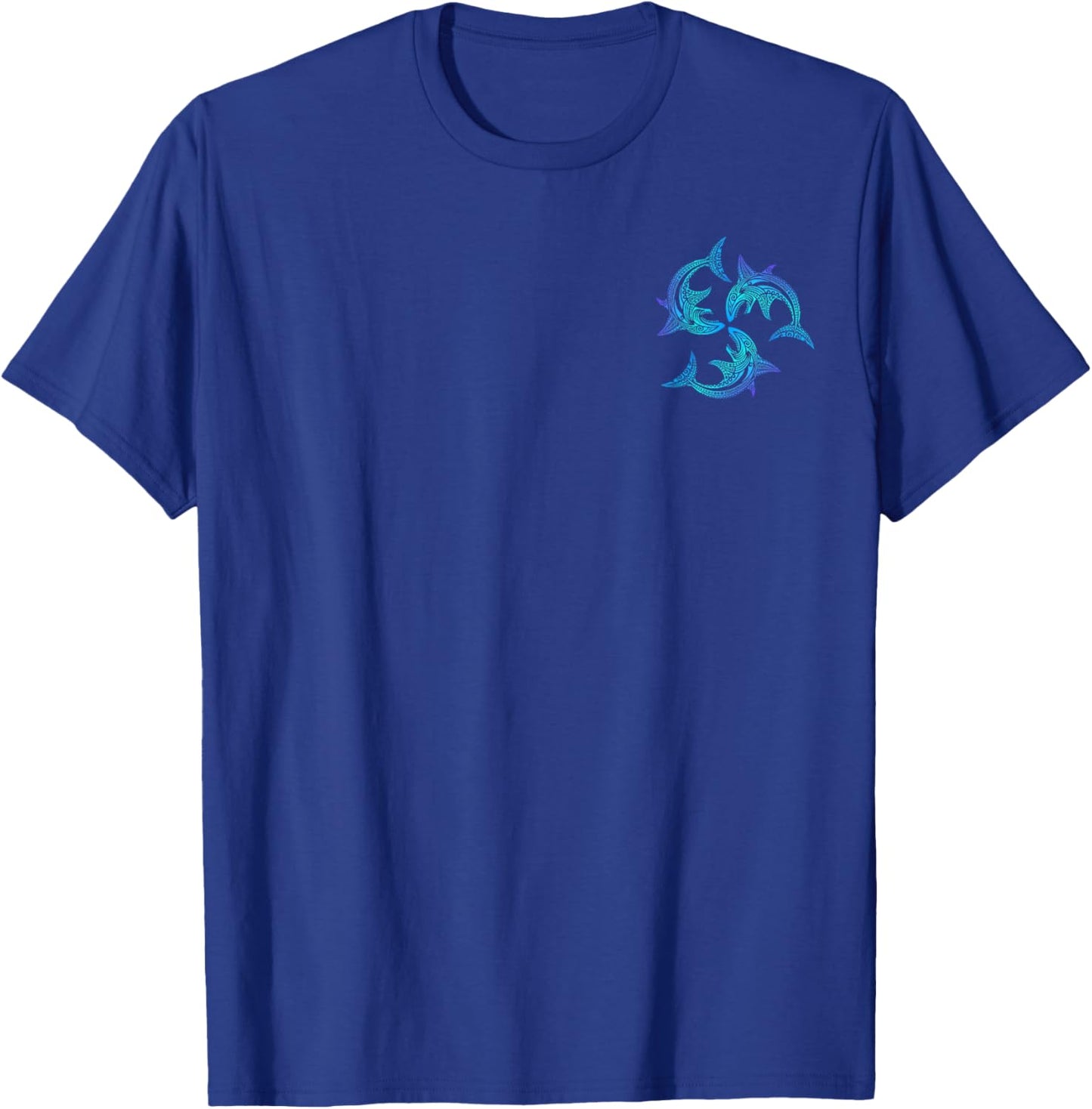 Tribal Hawaiian Maori Sun Sea Shark (2 sided) T-Shirt - T-Shirt | Royal