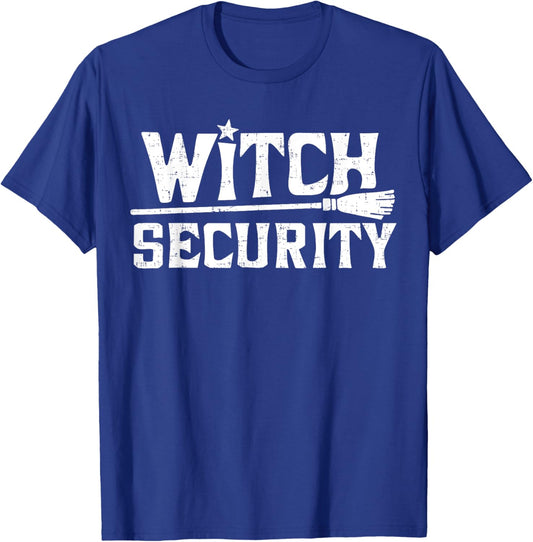 Witch Costume Women or Funny Mom Witch Security T-Shirt - T-Shirt | Royal