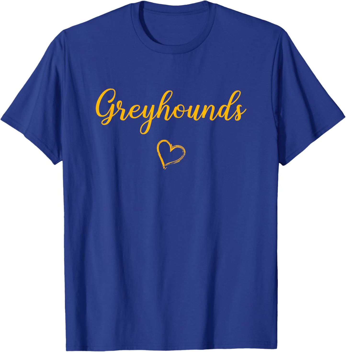 Sloan-Hendrix Greyhounds Above Small Heart T-Shirt - T-Shirt | Royal