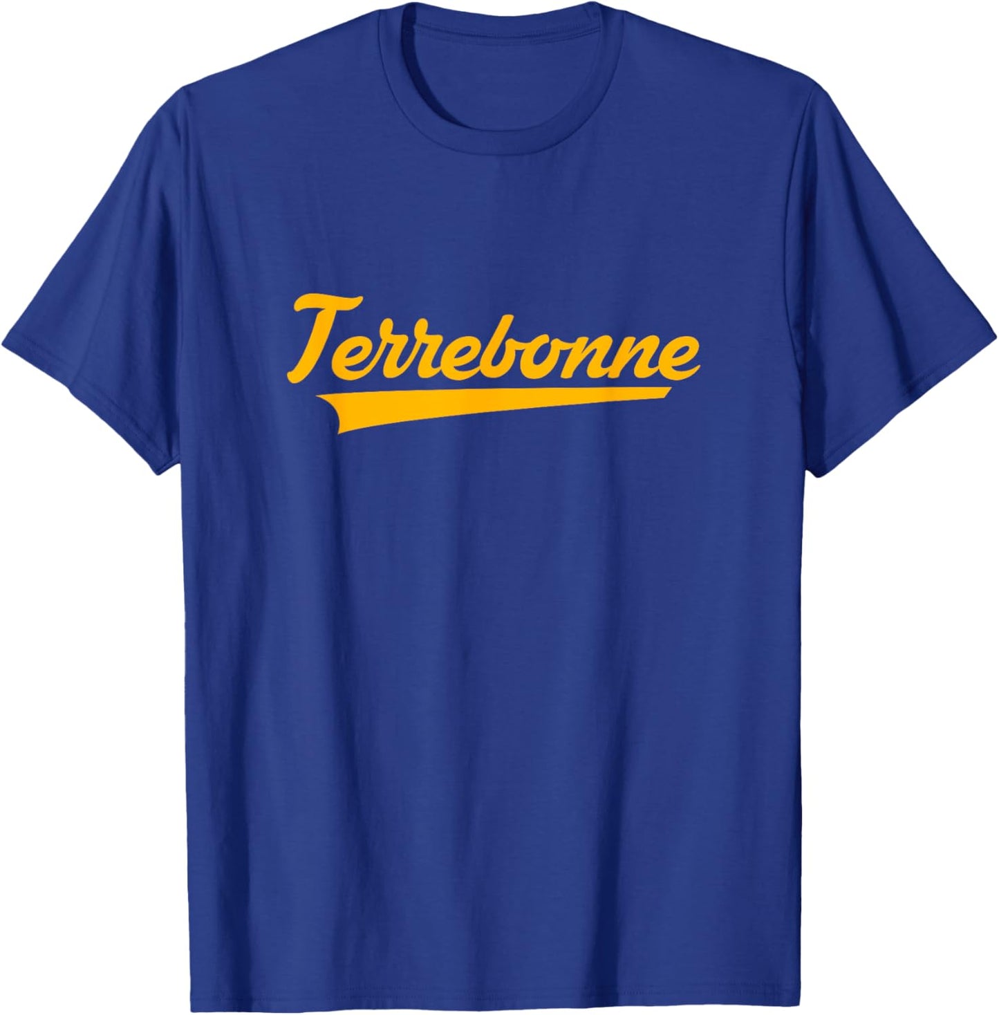Terrebonne High School Vintage Swoosh T-Shirt - T-Shirt | Royal