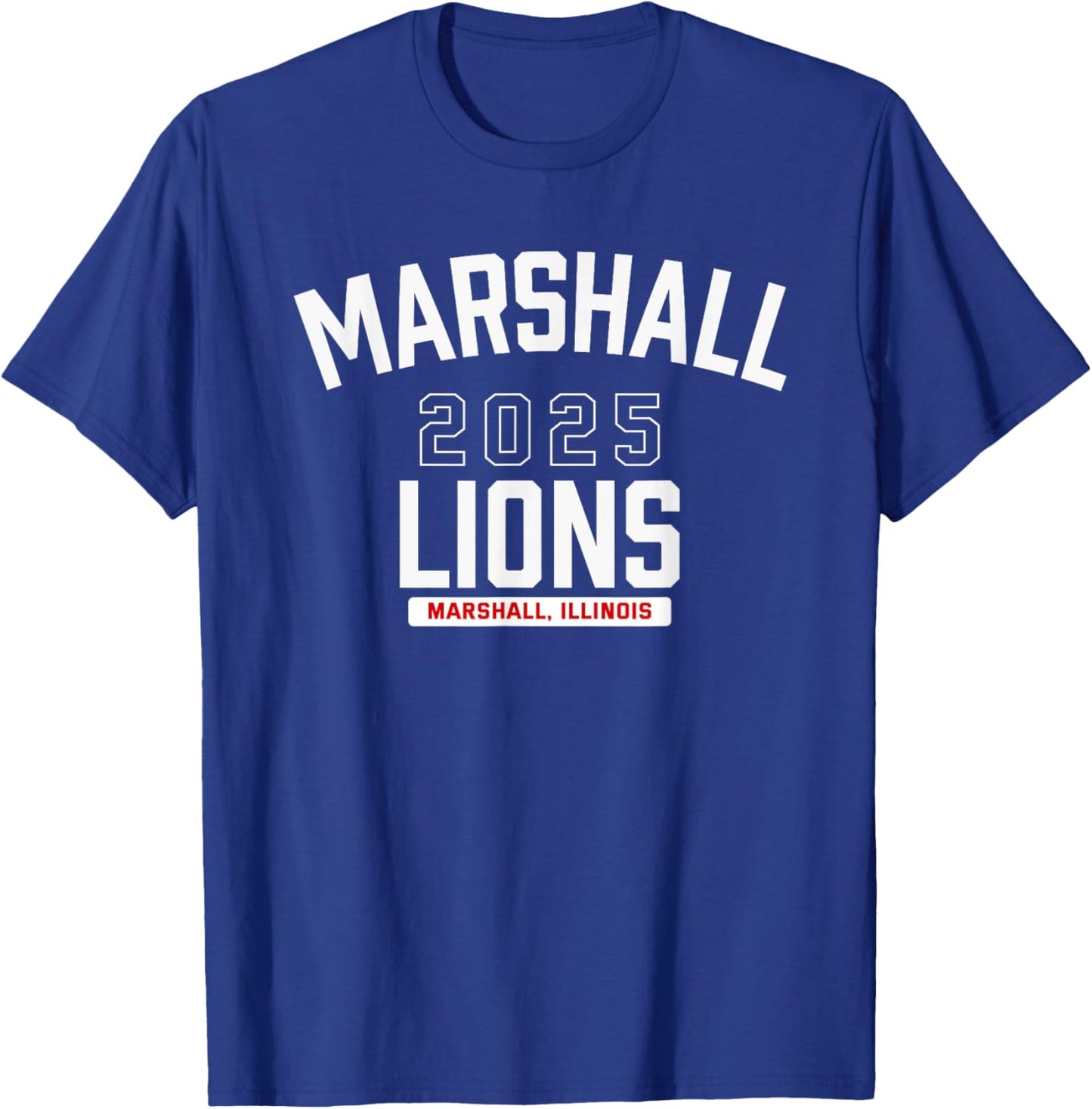 Marshall Lions Marshall, Illinois 2025 T-Shirt - T-Shirt | Royal