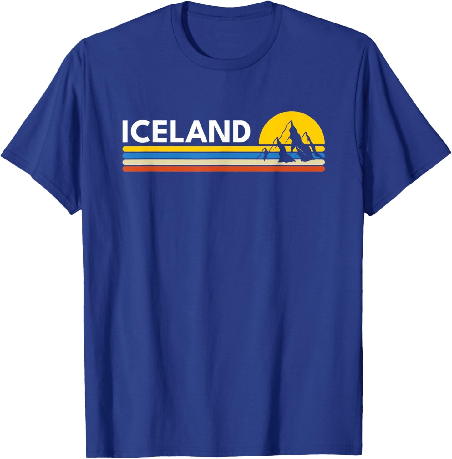 Iceland Souvenirs Vintage Retro T-Shirt - T-Shirt | Royal