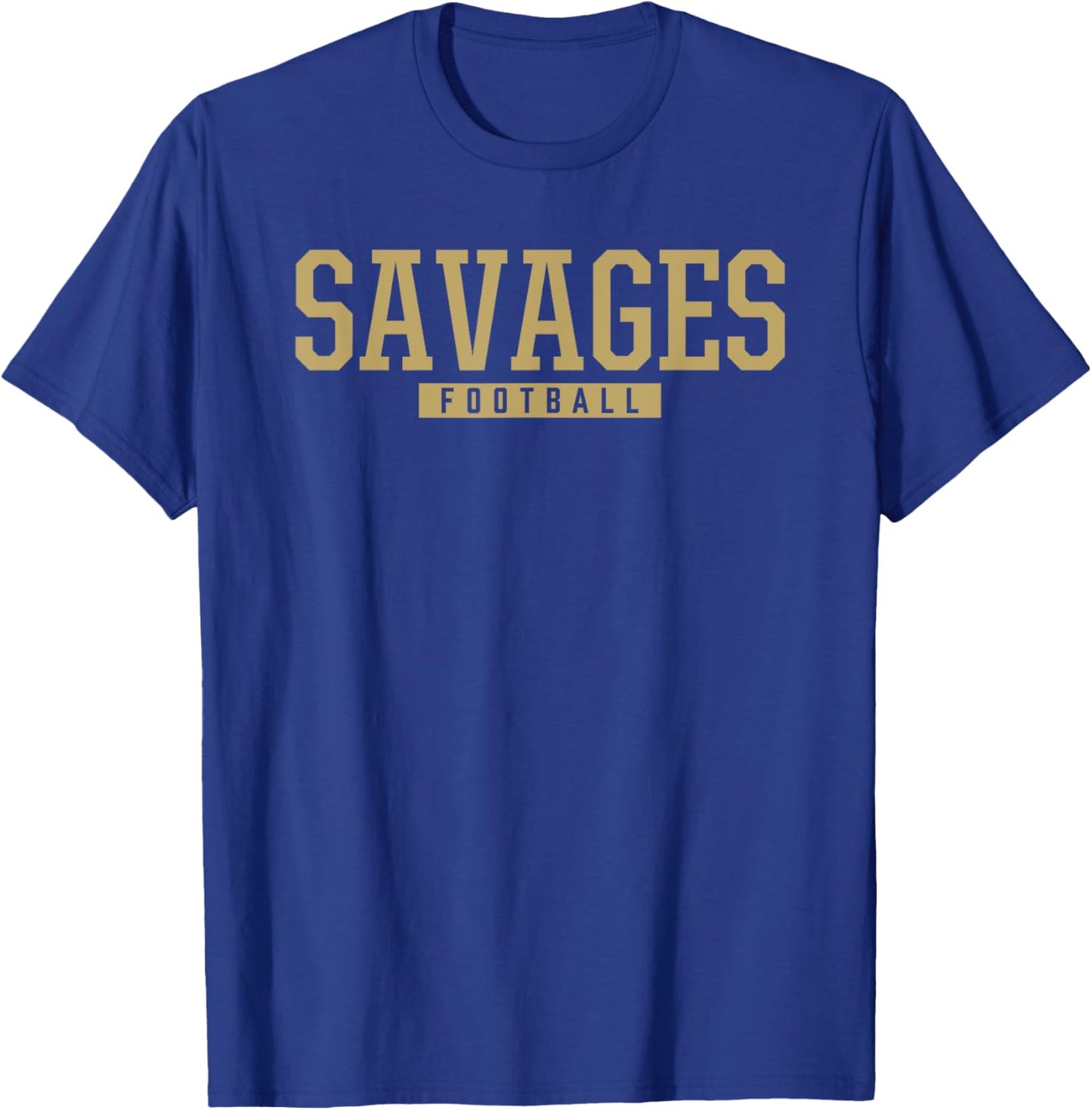 Broken Bow Savages Football HS T-Shirt - T-Shirt | Royal