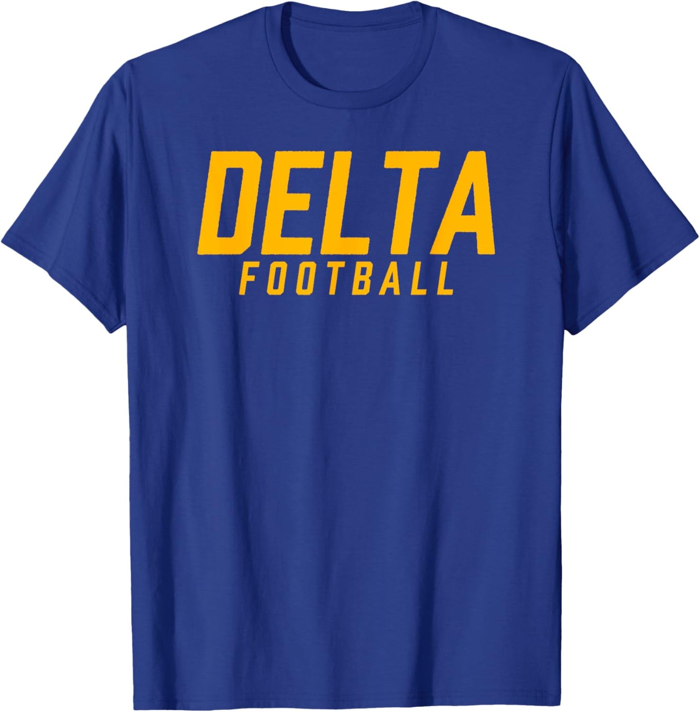 Delta High School Football Team T-Shirt - T-Shirt | Royal