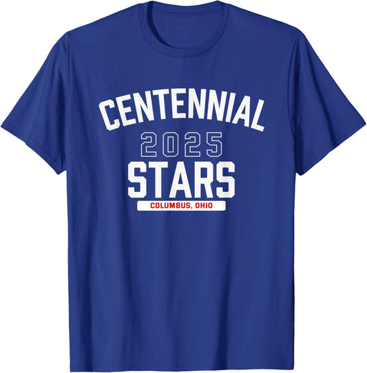 Centennial Stars Columbus, Ohio 2025 T-Shirt - T-Shirt | Royal