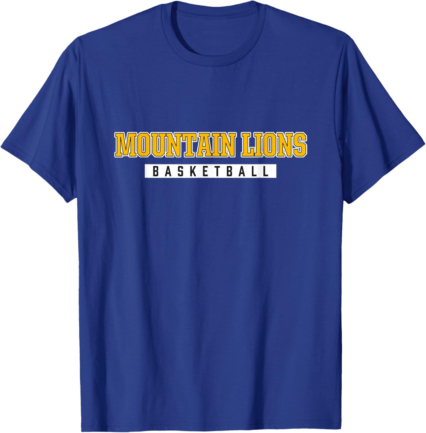 Mountain Lions Basketball Tucker County High School T-Shirt - T-Shirt | Royal