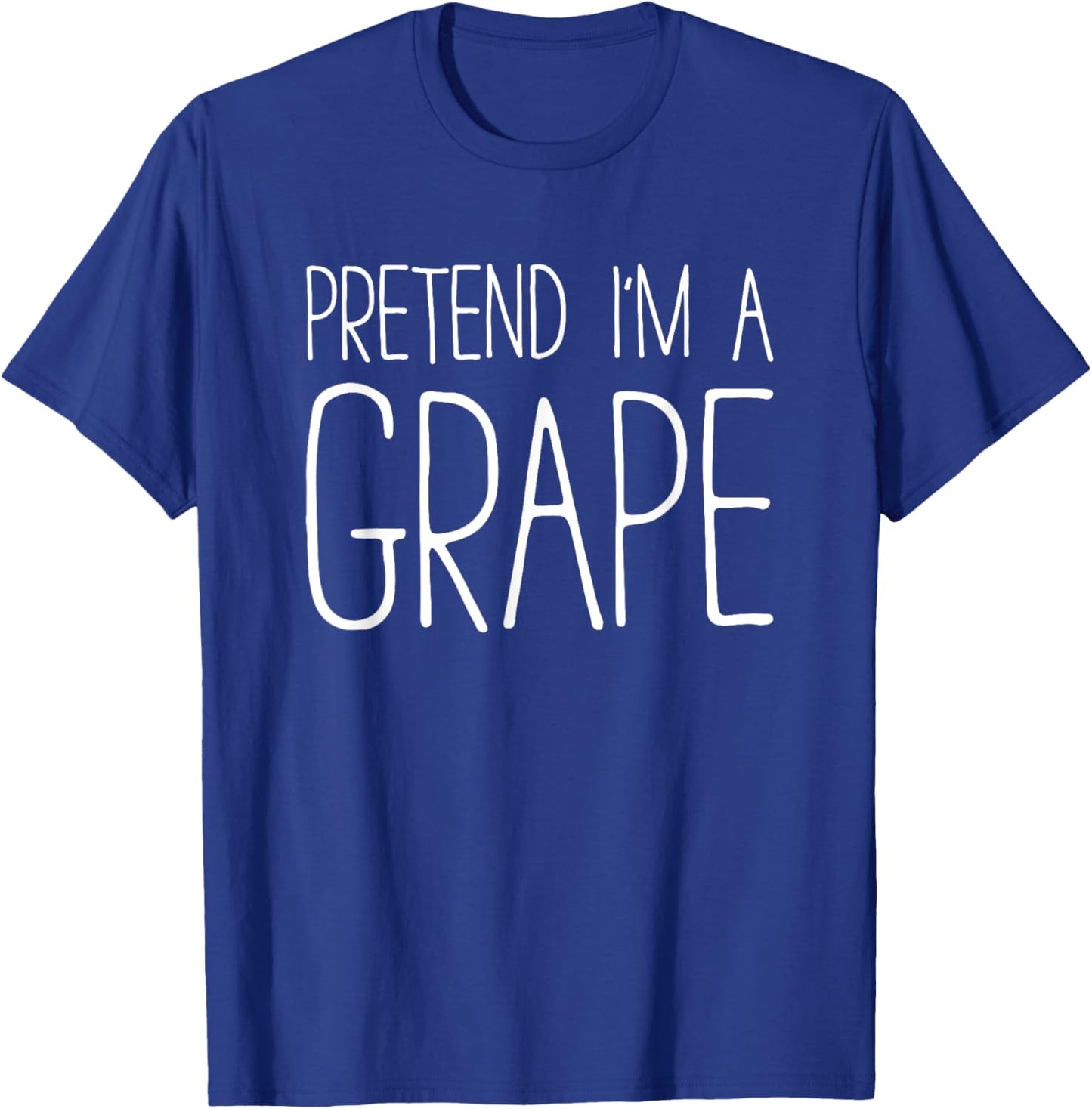 Pretend I'm A Grape Shirt Adult Kids Men Women Costume T-Shirt - T-Shirt | Royal