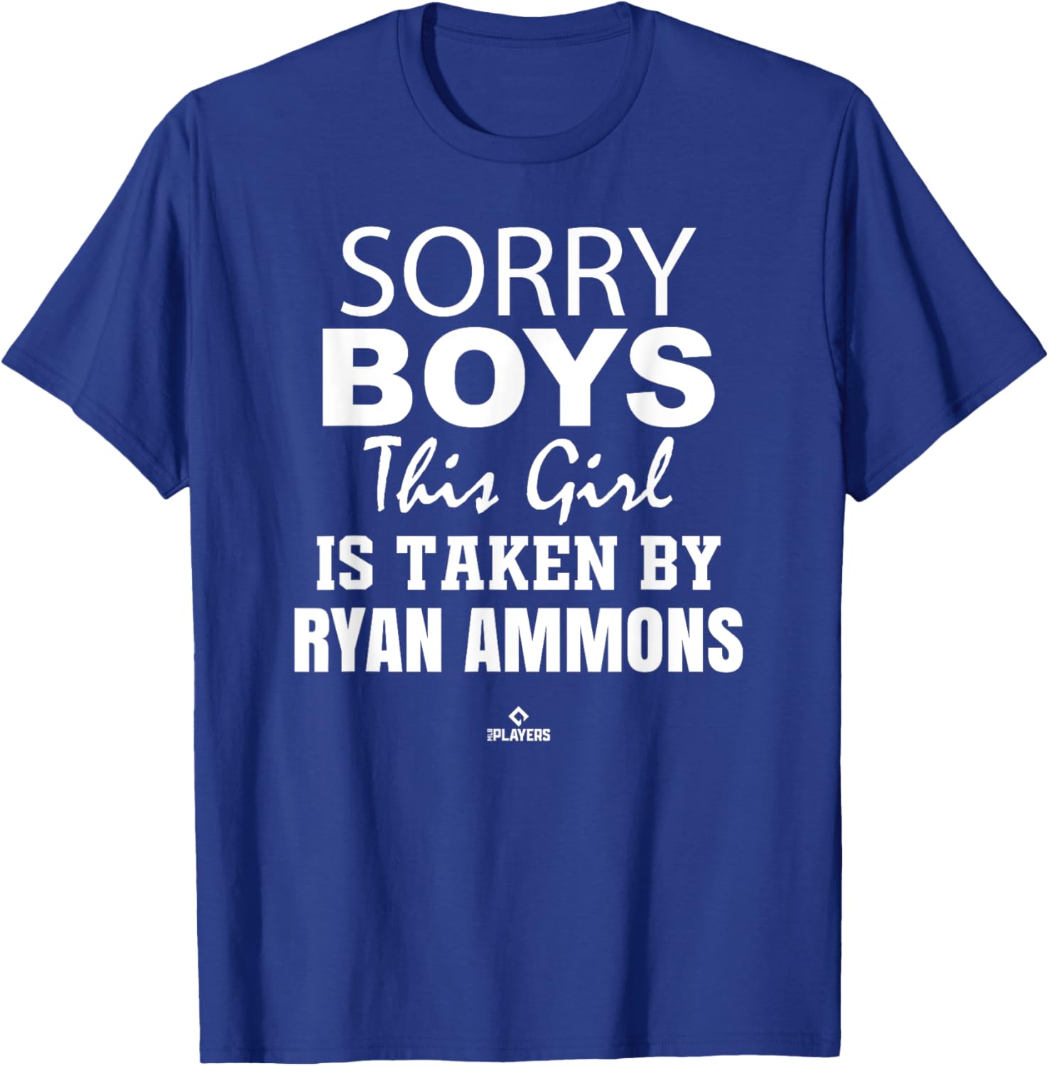 This Girl is Taken By Ryan Ammons Prospect Baseball Fan Gear T-Shirt - T-Shirt | Royal