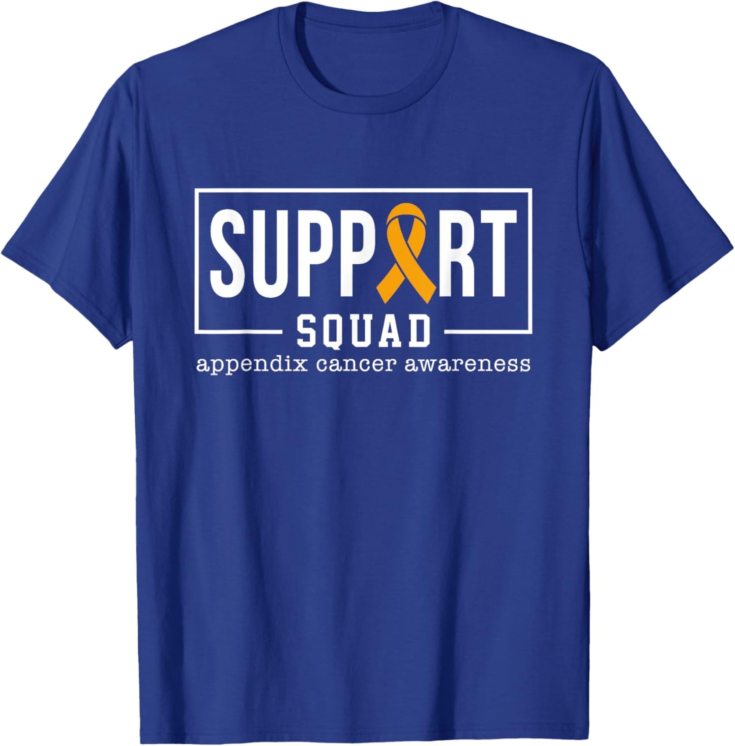 Appendix Cancer Fighter Men Women Appendix Cancer Awareness T-Shirt - T-Shirt | Royal