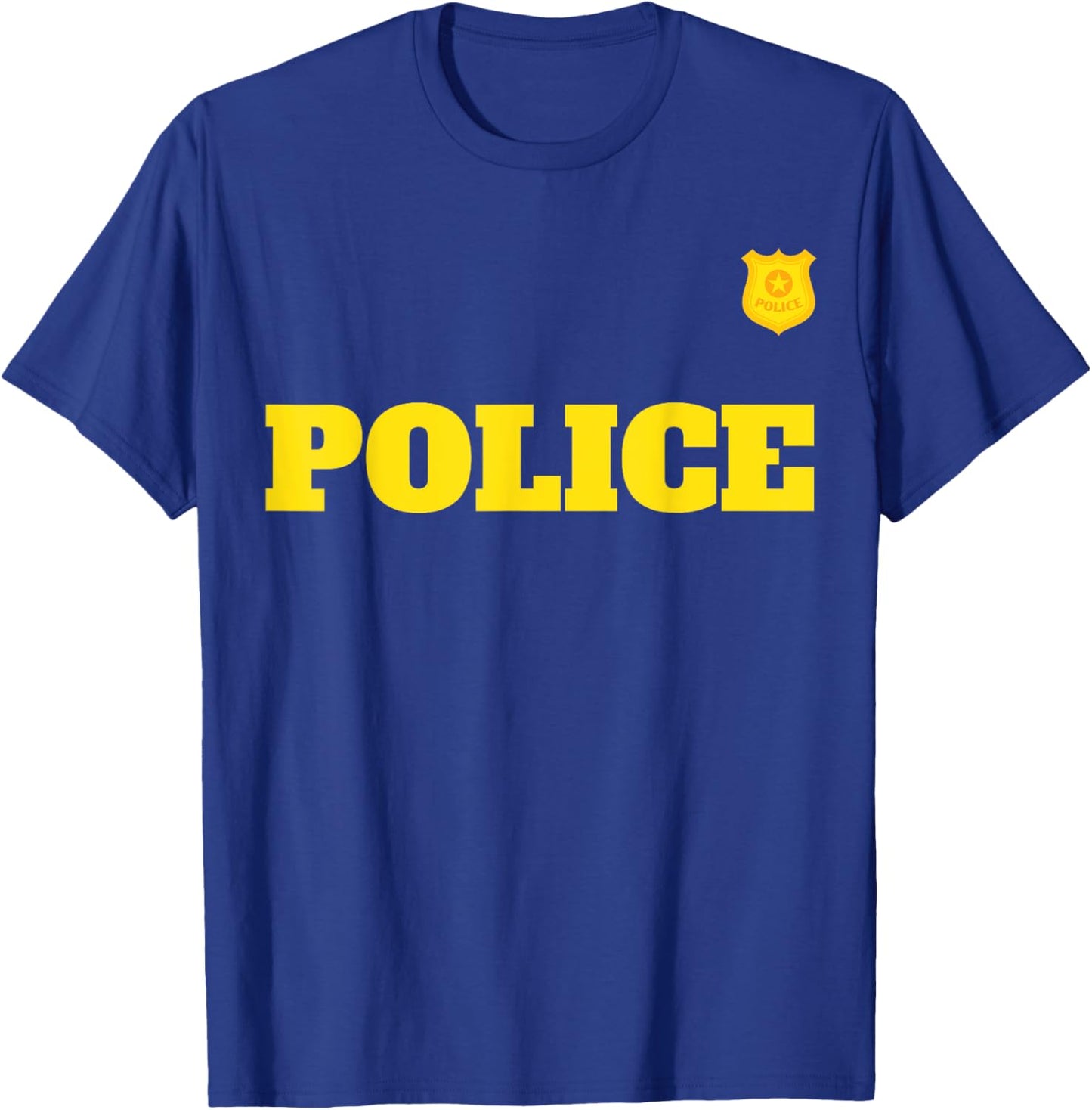 Halloween Policeman Costume Halloween Police Officer Costume T-Shirt - T-Shirt | Royal
