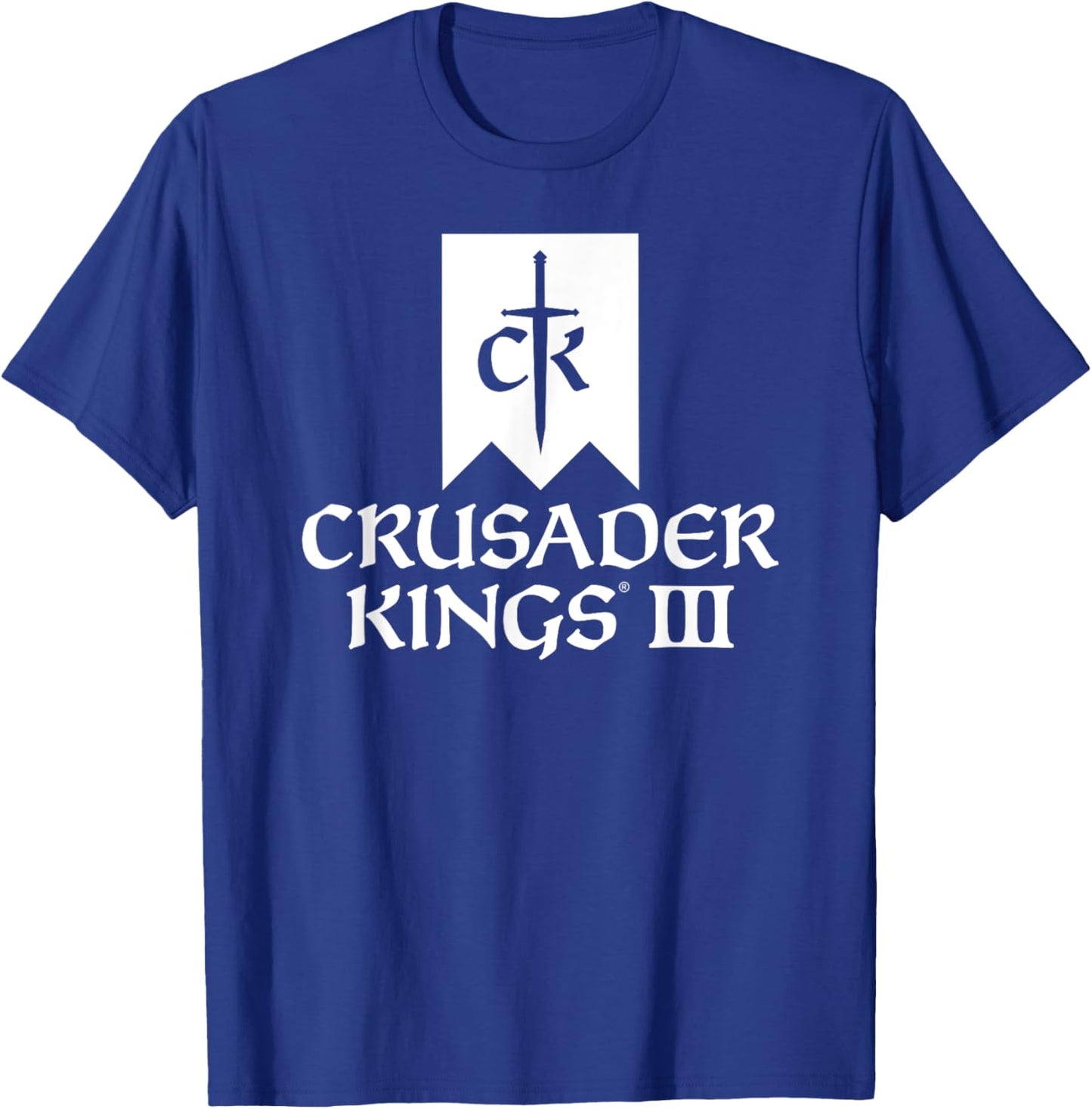 Crusader Kings III game logo white T-Shirt - T-Shirt | Royal