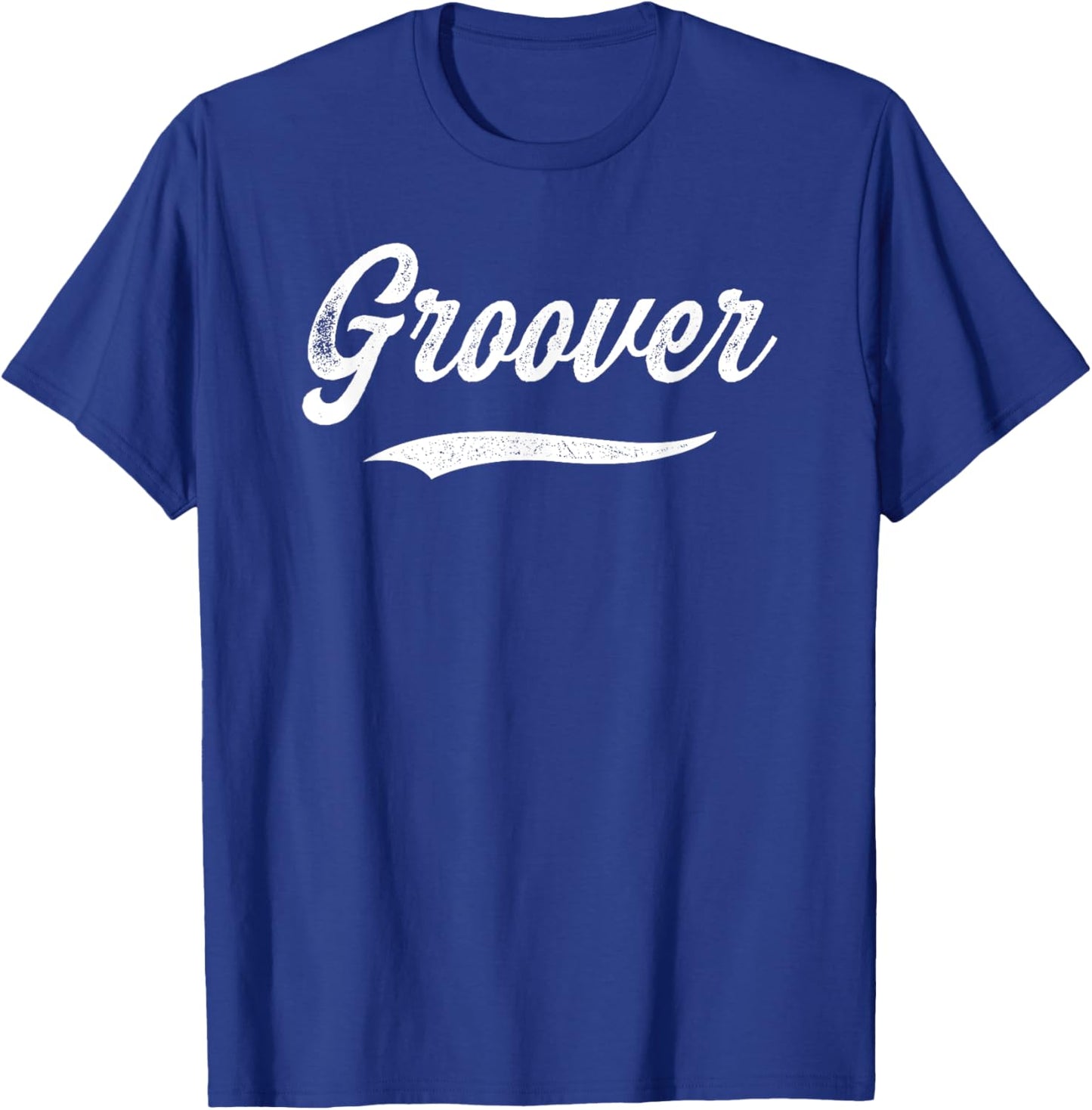 Distressed Script Gino Groover Prospect Baseball Fan Gear T-Shirt - T-Shirt | Royal