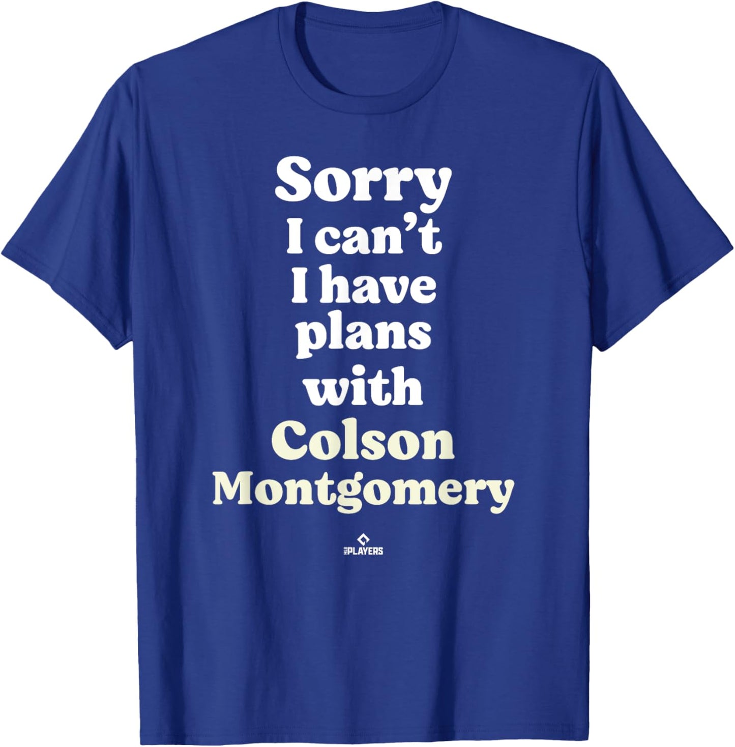 Colson Montgomery Prospect Baseball Fan Gear T-Shirt - T-Shirt | Royal