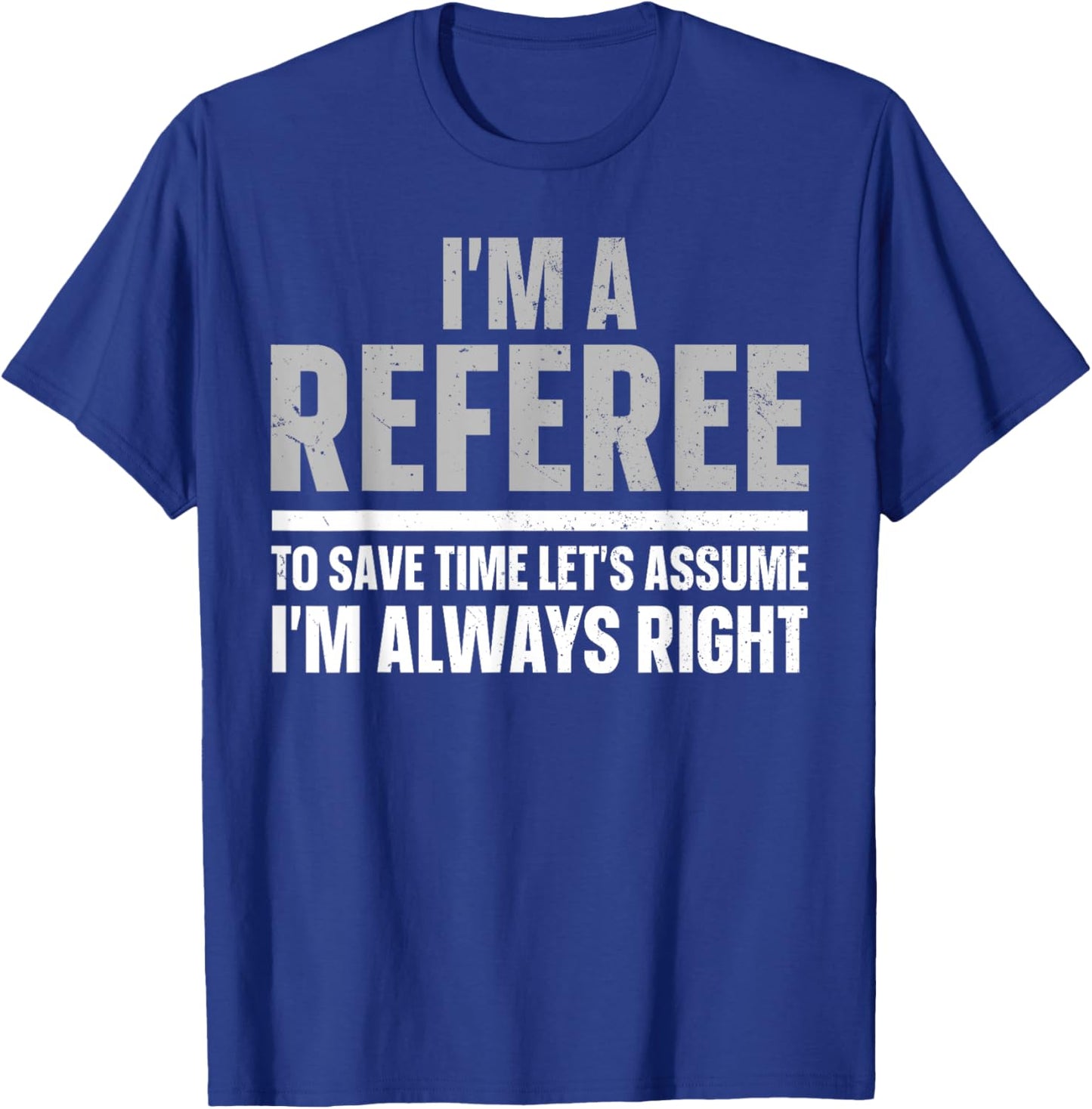 Cool Referee Design Women Reffing Sports Ref Referee T-Shirt - T-Shirt | Royal