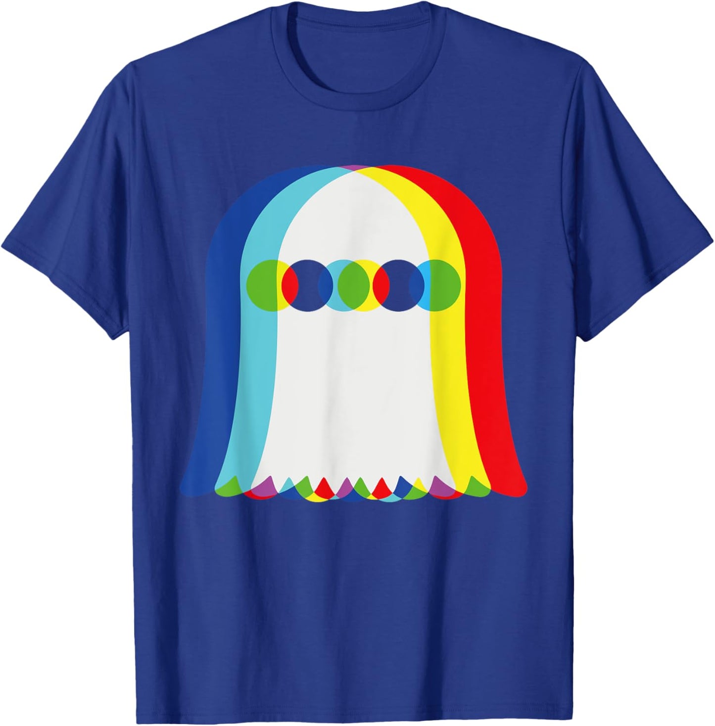 Ghost Trippy Vaporwave, Halloween Psychedelic T-Shirt - T-Shirt | Royal