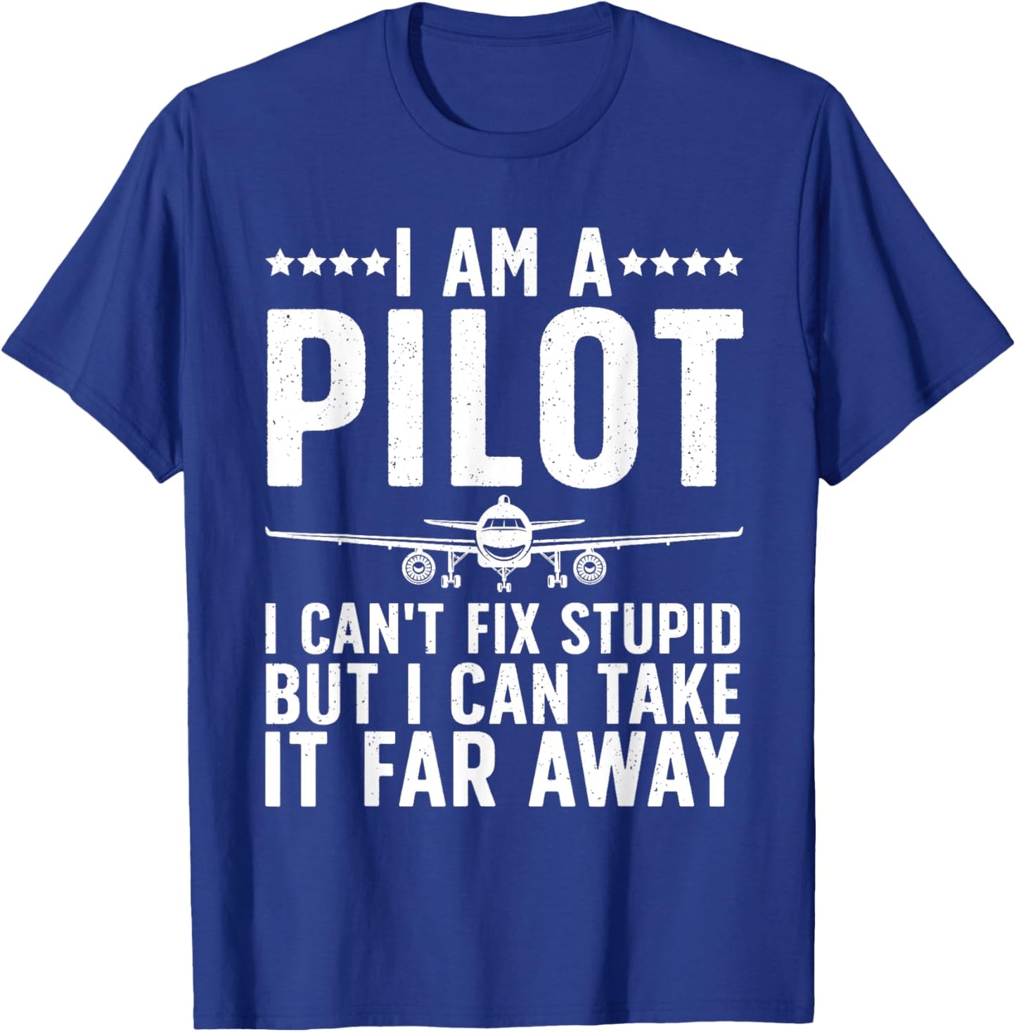 Funny Pilot Design Women Aviation Airplane Pilot T-Shirt - T-Shirt | Royal