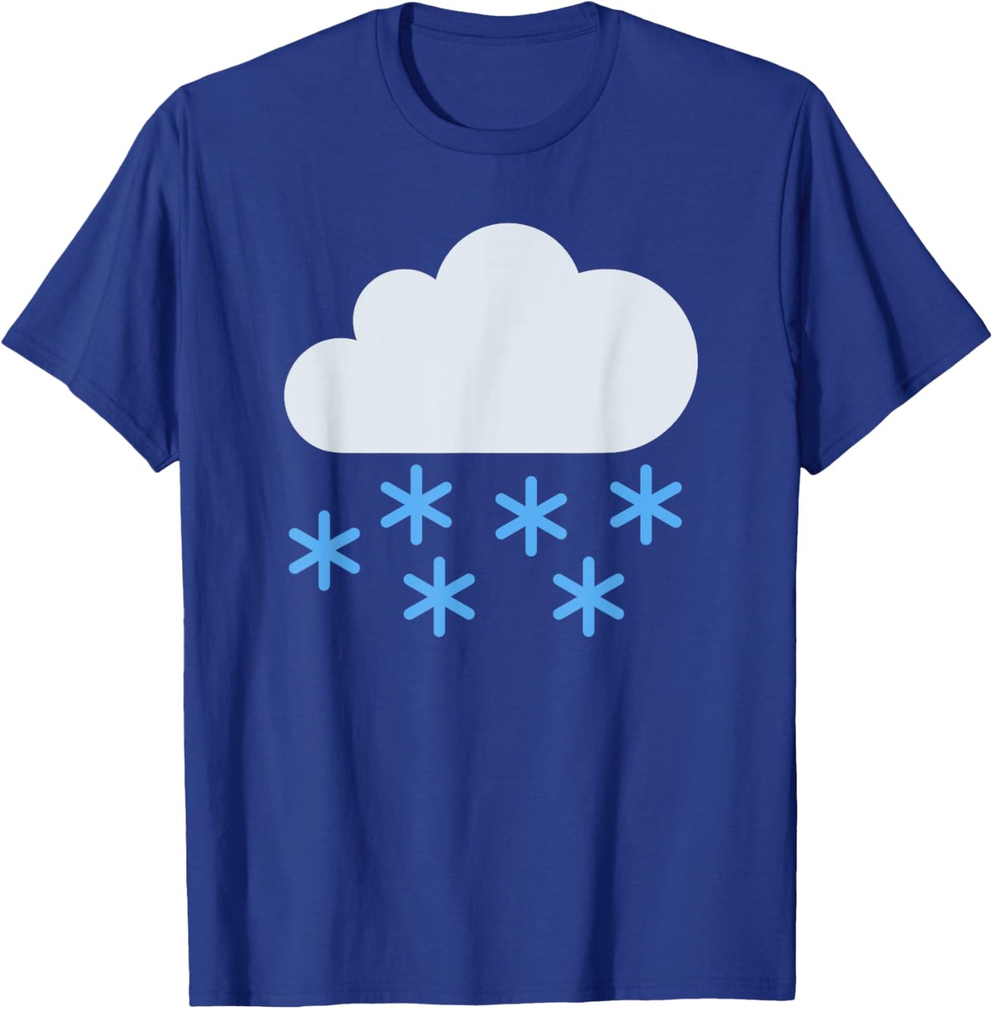 Cloud with Snow T-Shirt - T-Shirt | Royal