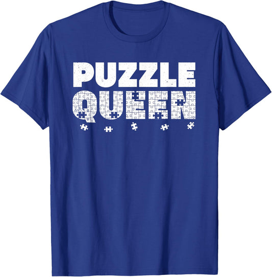 Puzzle Gifts Puzzle Lover Accessories Jigsaw Stuff Cool Puzzle Design Girls -Adults -Kids Black Small Short Sleeve T-Shirt - T-Shirt | Royal