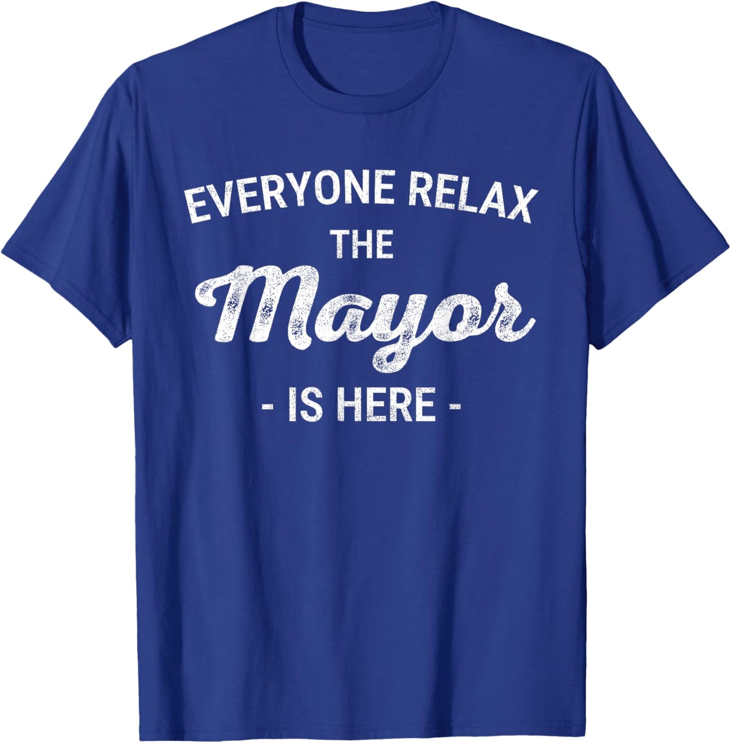 Funny Mayor Mayor Mayor Mayor T Mayor Retirement Mayor New J T-Shirt - T-Shirt | Royal