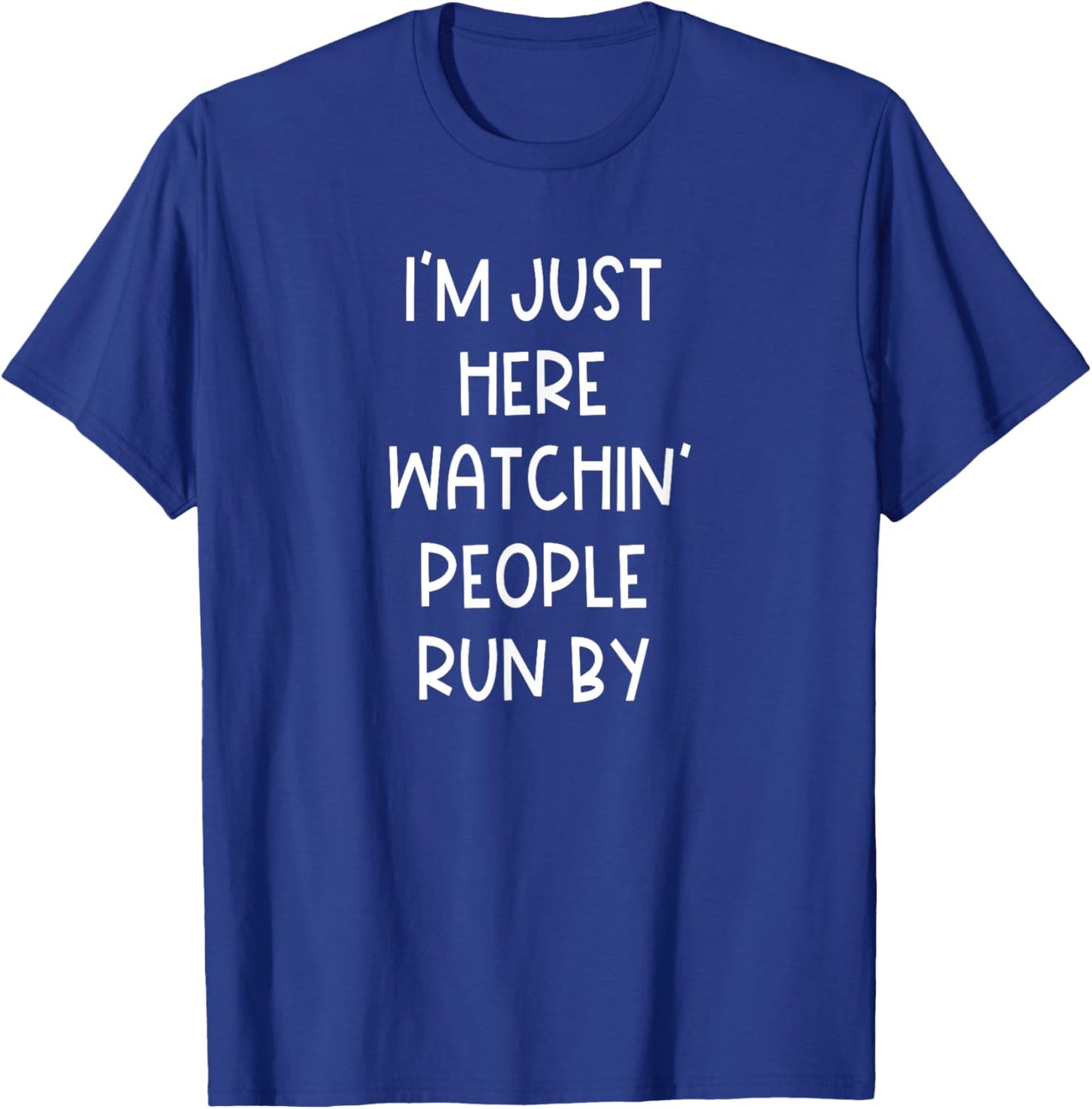 Funny Marathon Spectator Saying Runner Support Cheering Crew T-Shirt - T-Shirt | Royal