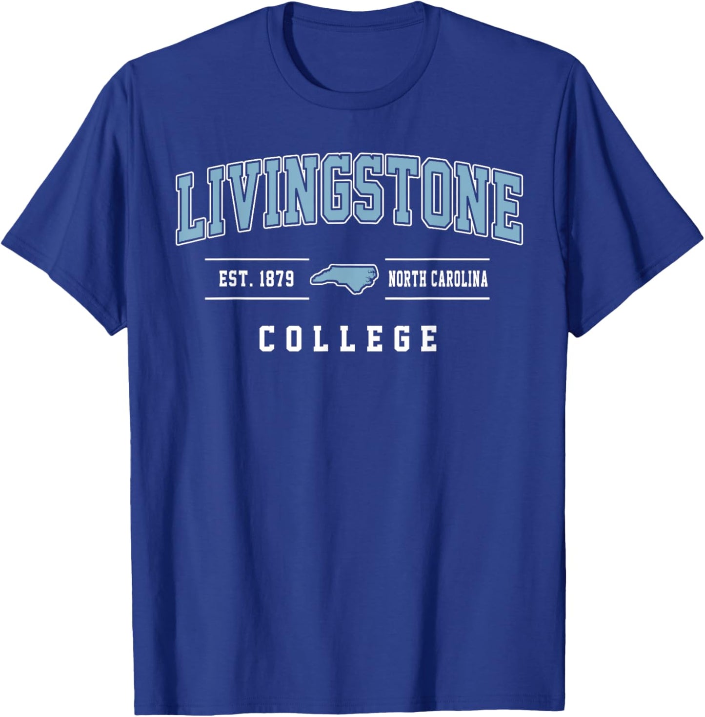 Livingstone College Arch Vintage Design Women T-Shirt - T-Shirt | Royal