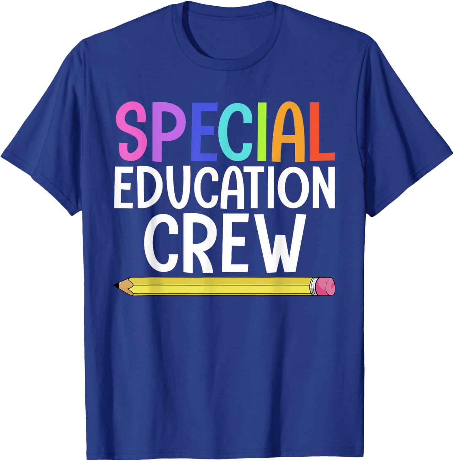 SPED Teacher Art Women IEP Special Education Crew T-Shirt - T-Shirt | Royal