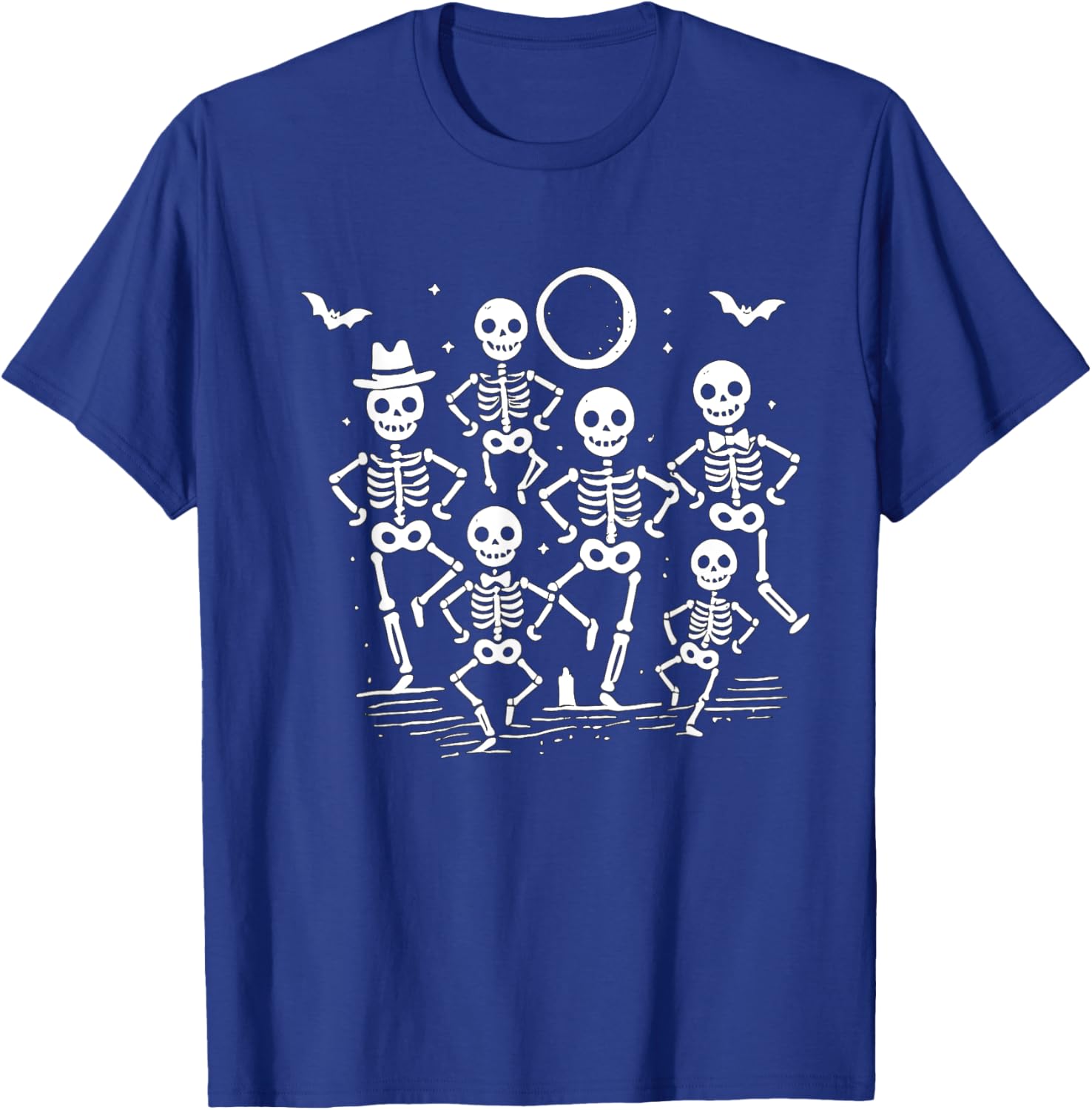 Halloween Dancing Skeletons T-Shirt - T-Shirt | Royal
