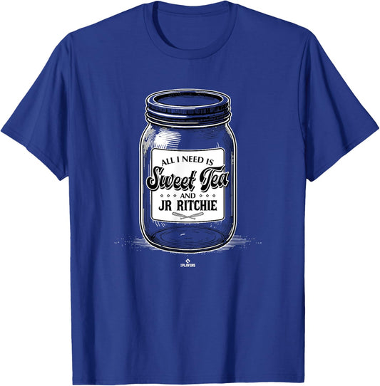 Sweet Tea and JR Ritchie Prospect Baseball Fan Gear T-Shirt - T-Shirt | Royal