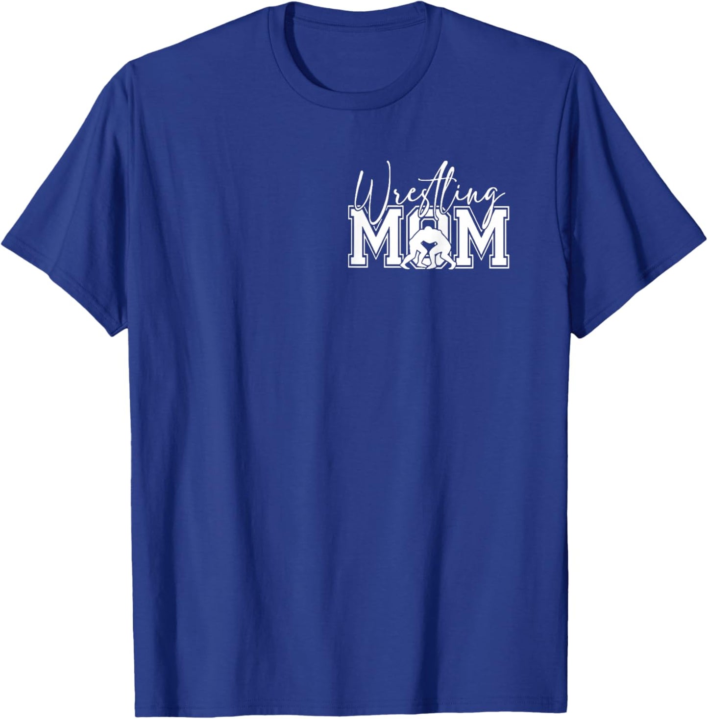 Wrestling Mom, My Heart Is On That Mat, Mom of Boys T-Shirt - T-Shirt | Royal