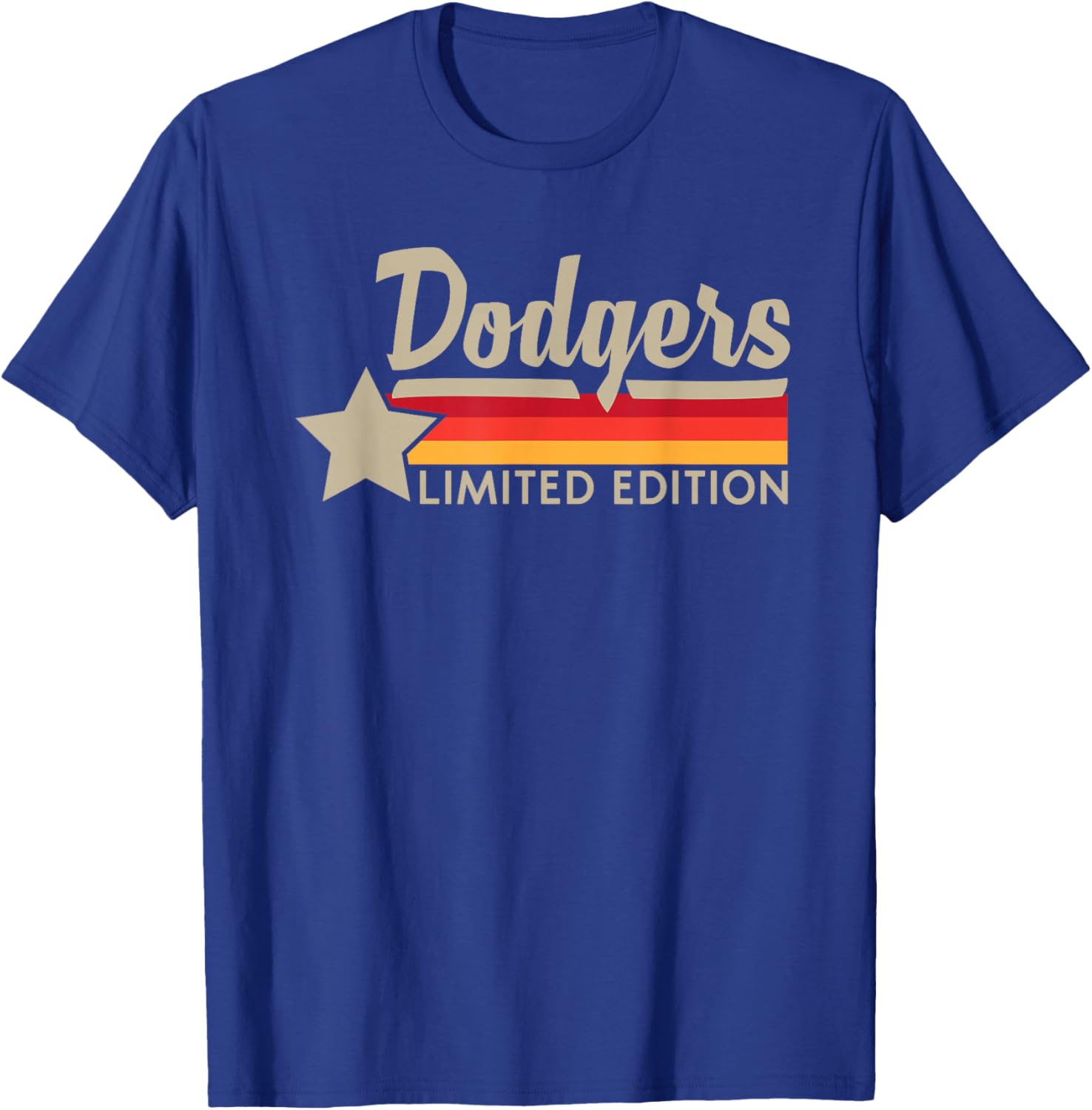 Vintage Dodgers Name Throwback Retro Men Women T-Shirt - T-Shirt | Royal