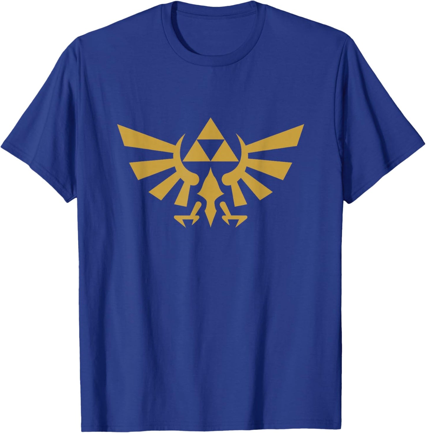 The Legend of Zelda Hyrule Gold Tricolor Shield T-Shirt - T-Shirt | Royal