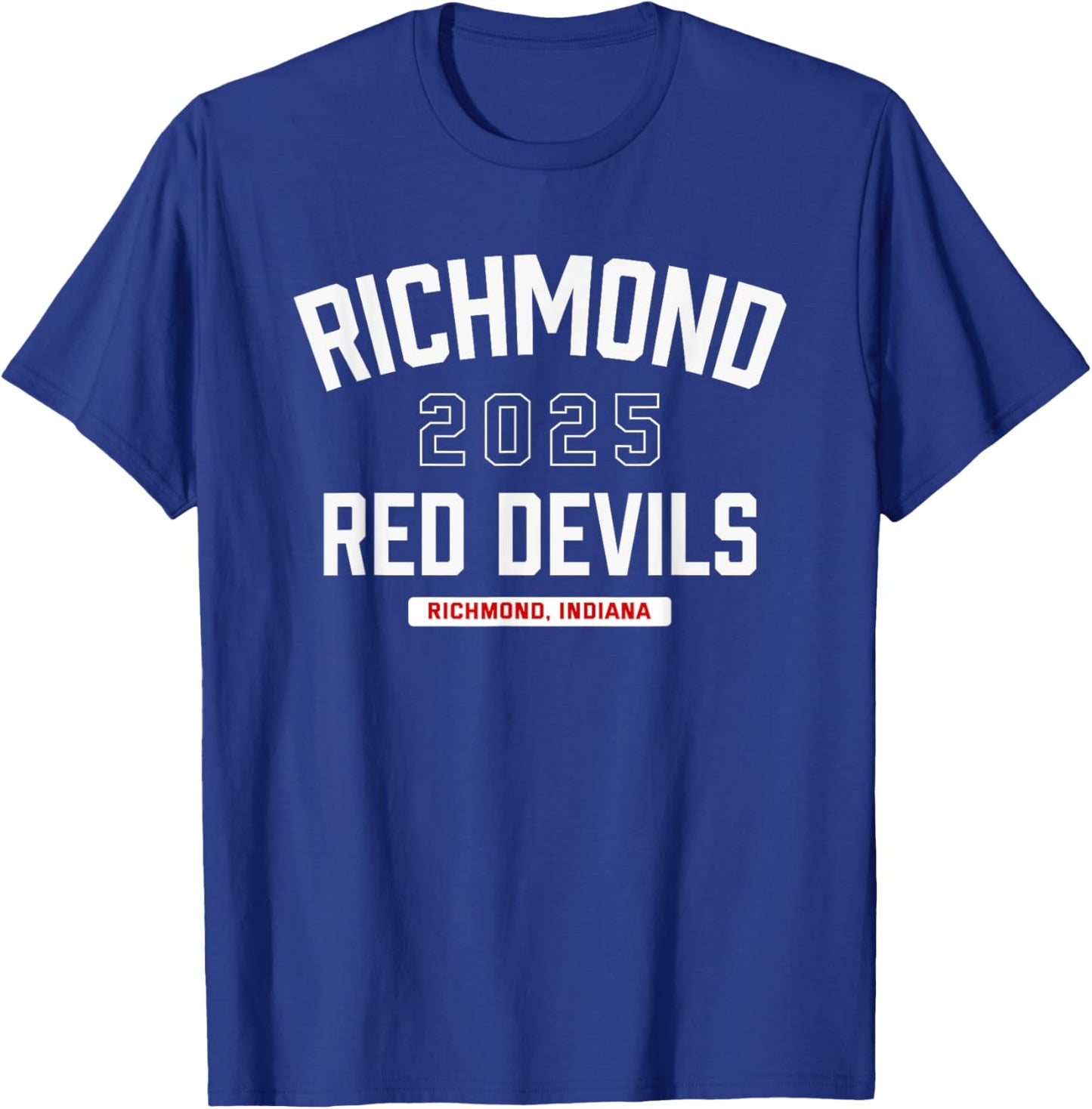 Richmond Red Devils Richmond, Indiana 2025 T-Shirt - T-Shirt | Royal