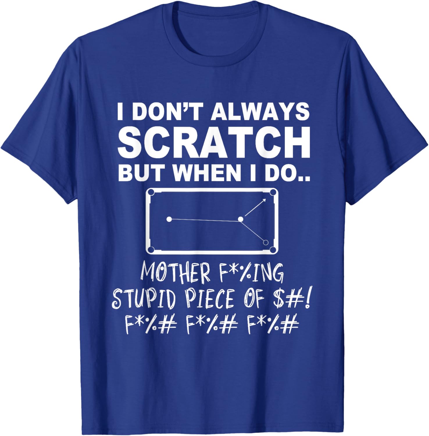 Pool Funny Billiards T-Shirt - T-Shirt | Royal