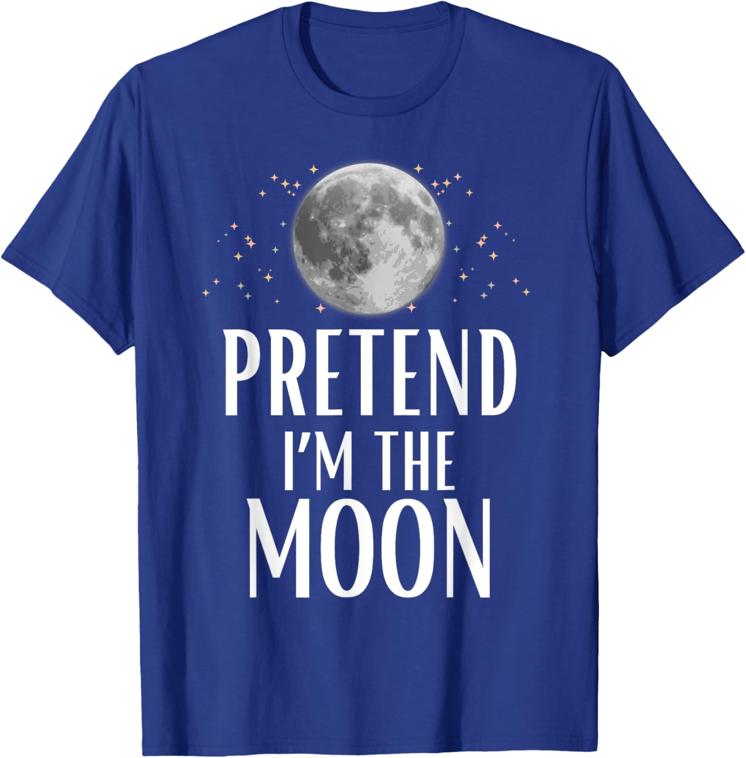Pretend I'm The Moon Halloween Costume Matching Group Kids T-Shirt - T-Shirt | Royal
