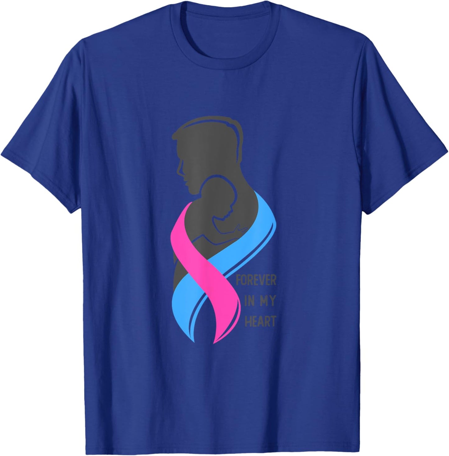 Forever In My Hearts, Infant Loss Awareness Month T-Shirt - T-Shirt | Royal