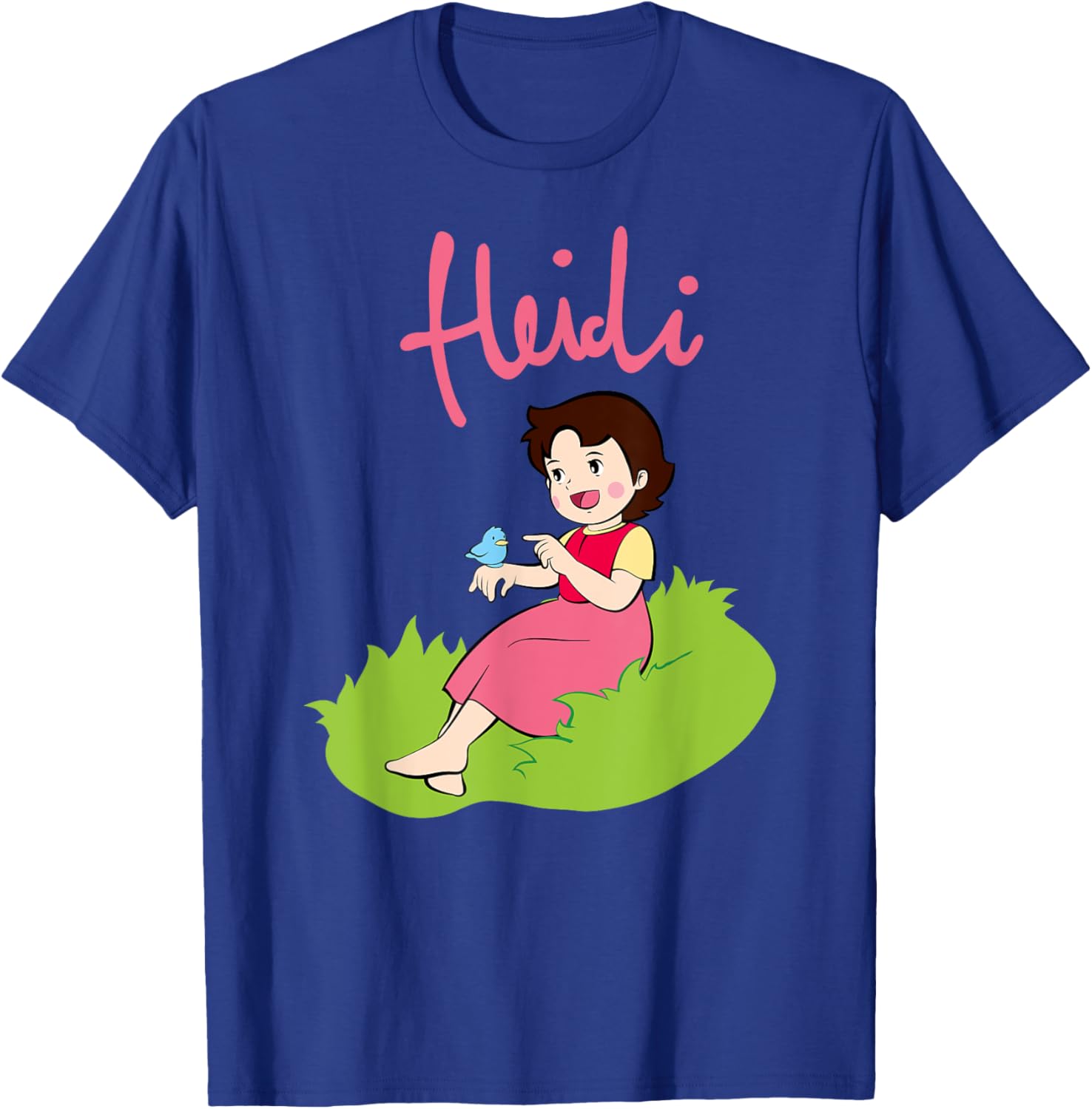 Heidi im Gras Zeichentrick TV Serie Retro Kindeheitshelden T-Shirt - T-Shirt | Royal